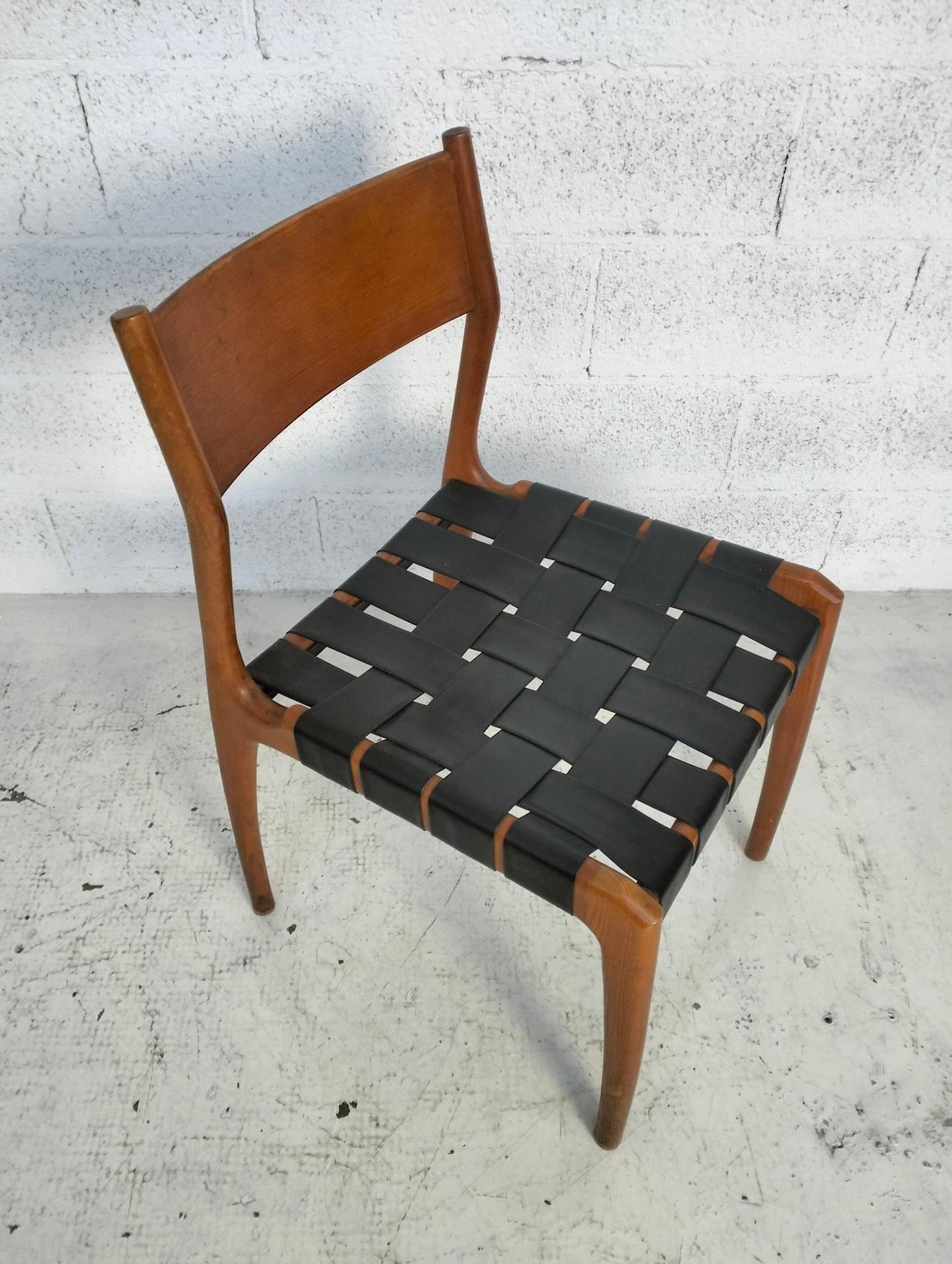 6er Set Stühle Modell 993 von Studio TiPi für Montina 60s im Angebot 1