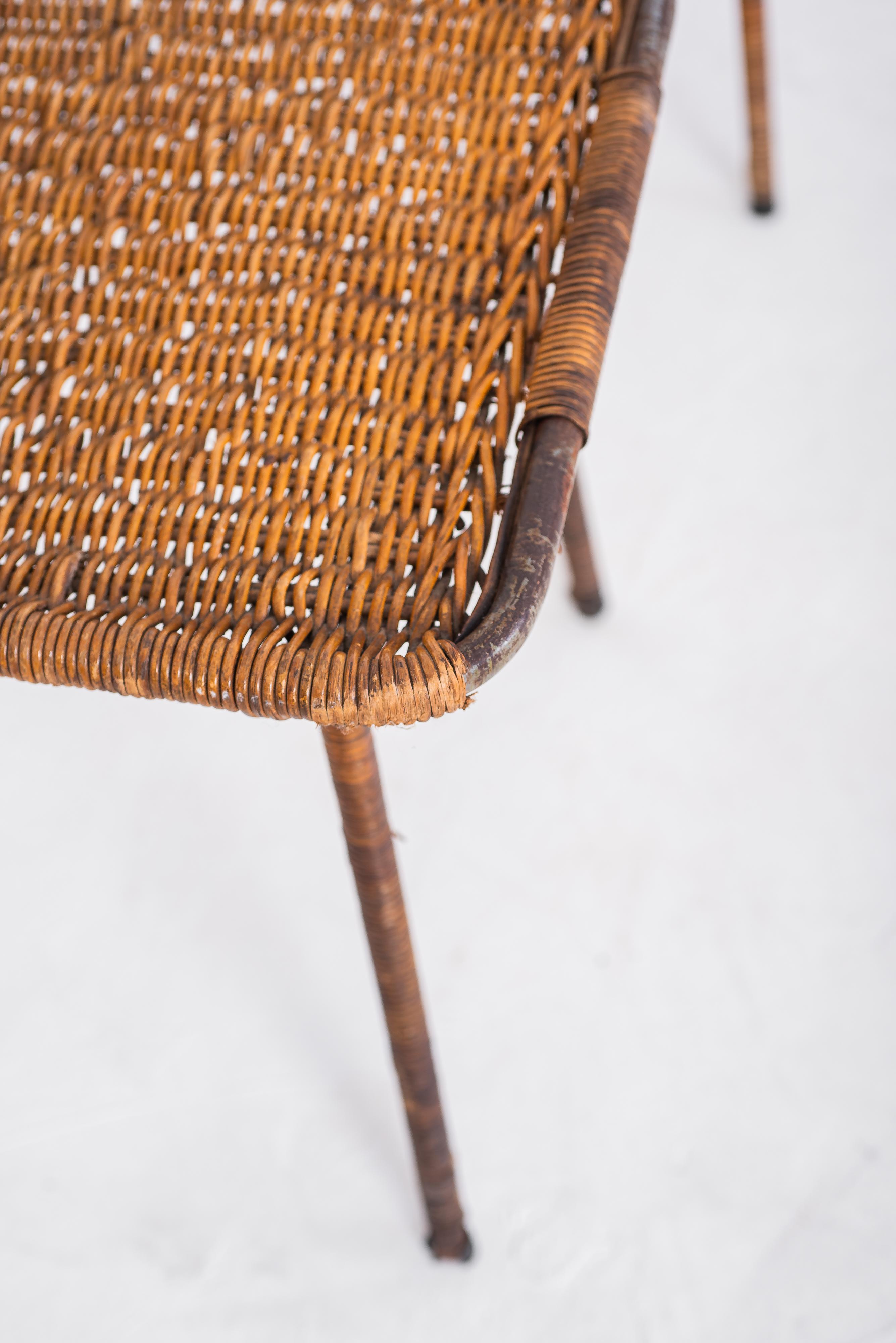 Set di 6 sedie attribuite a Martin Eisler, circa 1950. in vendita 4