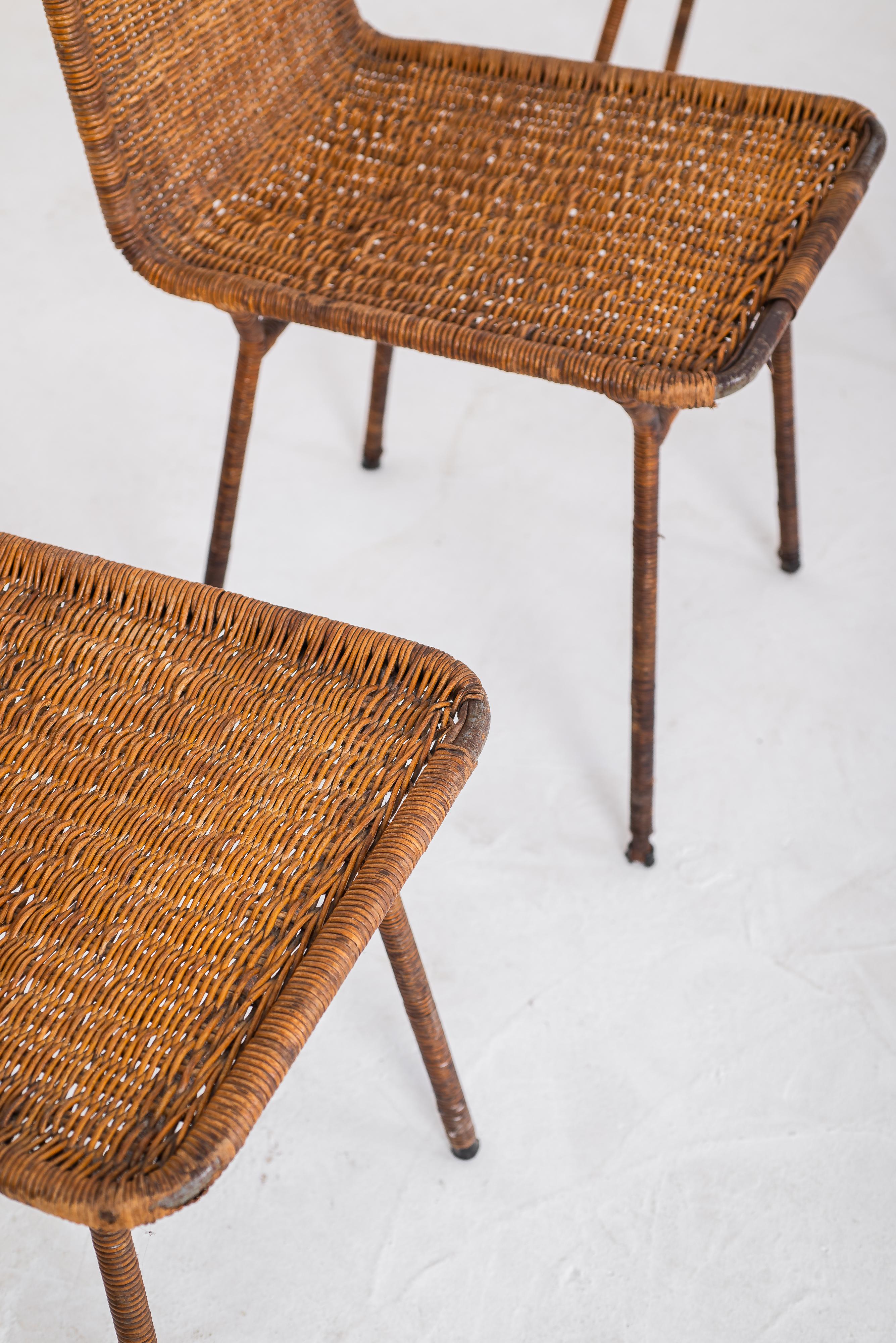 Brasiliano Set di 6 sedie attribuite a Martin Eisler, circa 1950. in vendita