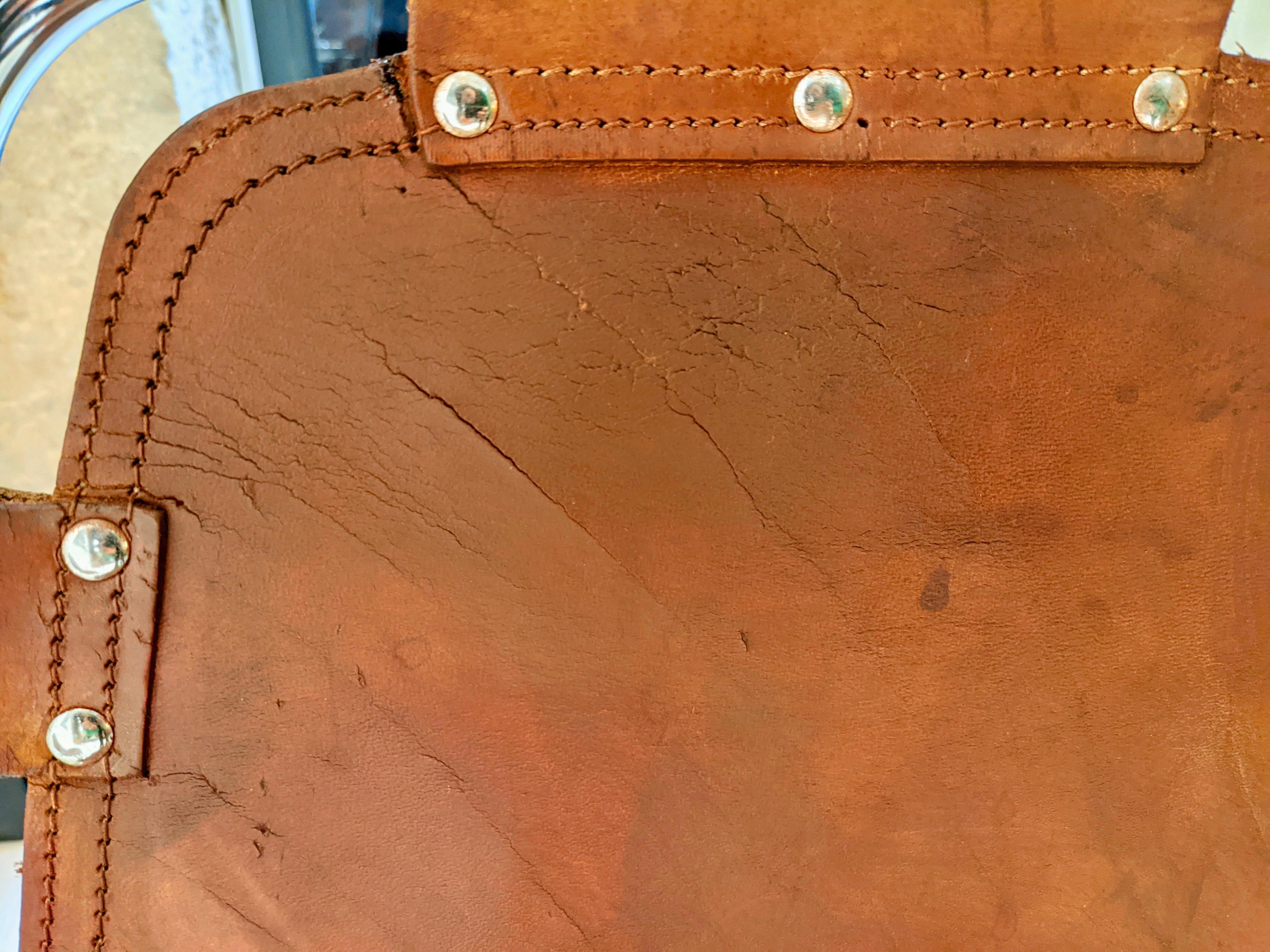 Set of 6 Chairs by Charlotte Perriand for Les Arcs in Cowhide In Good Condition In lyon, FR