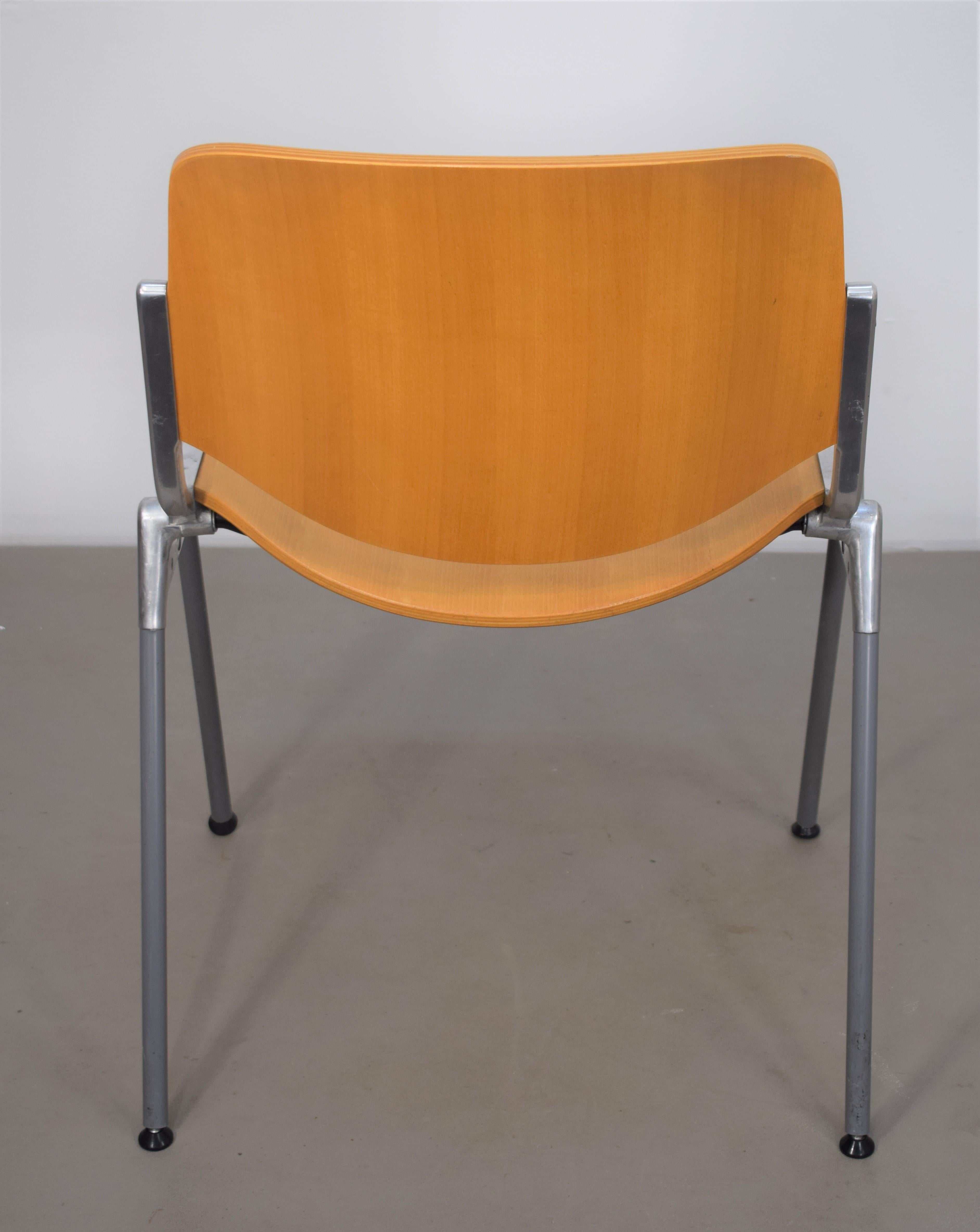 Set of 6 Chairs by Giancarlo Piretti for a. Castelli, Model 