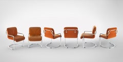 Set of 6 Chairs  by Guido Faleschini for I4Mariani Italia, 1970s