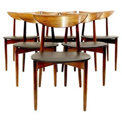 Set of 6 Chairs by Harry Ostergaard. Scandinavian, 1960s