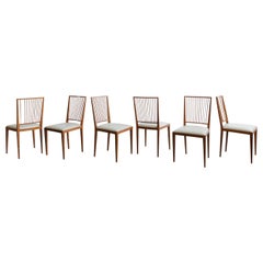 Ensemble de 6 chaises par Joaquim Tenreiro, 1947, design du milieu du siècle dernier