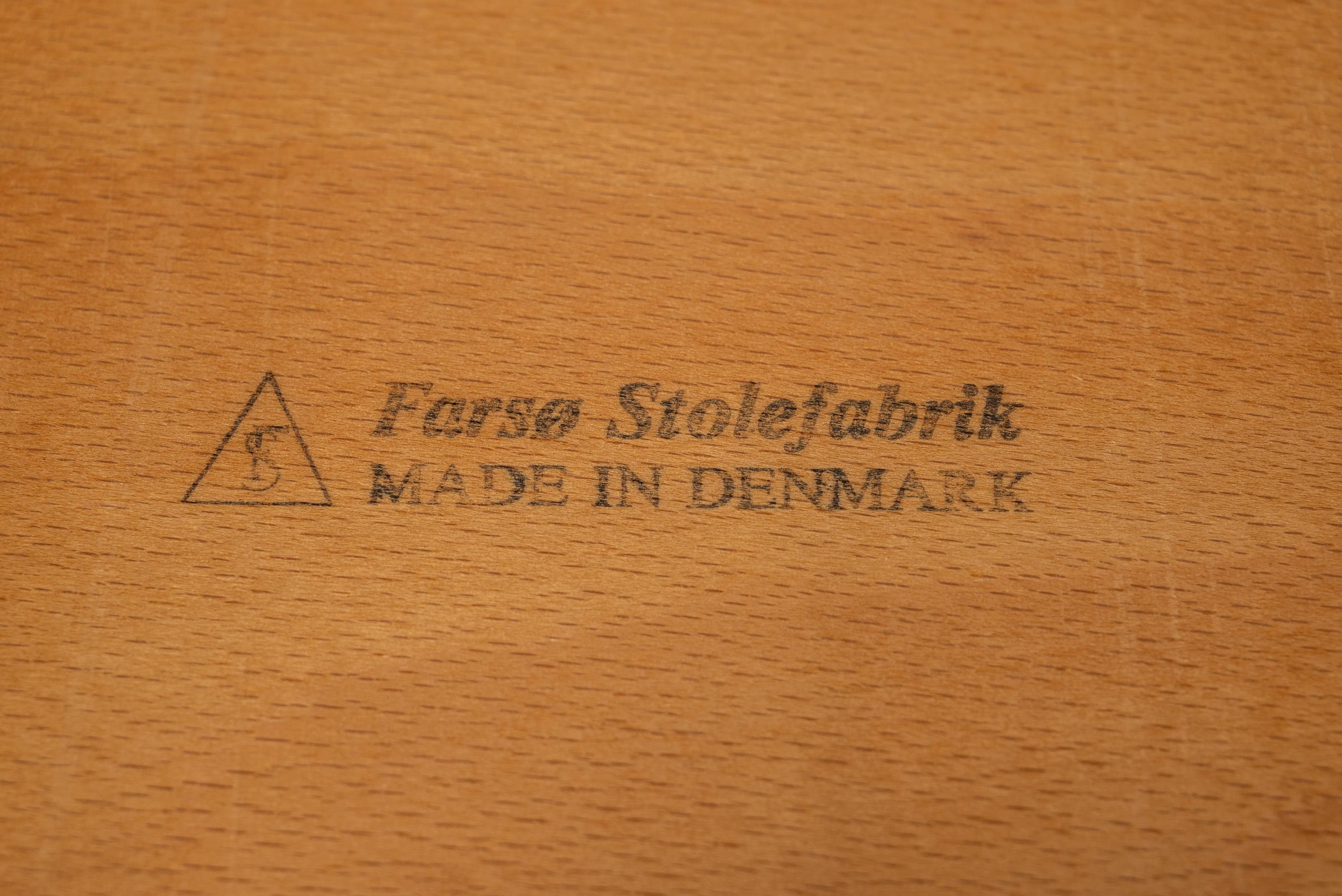 Set of 6 Chairs by Johannes Andersen for Farsø Stolefabrik, Denmark, c. 1970's For Sale 9