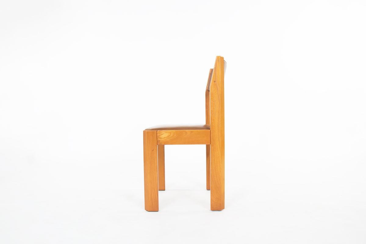 20ième siècle Ensemble de 6 chaises de Luigi Gorgoni pour Roche Bobois 1970 en vente