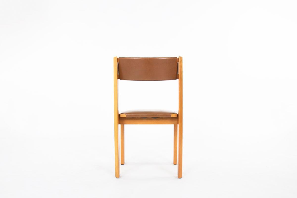 Set of 6 chairs by Luigi Gorgoni for Roche Bobois 1970 For Sale 1