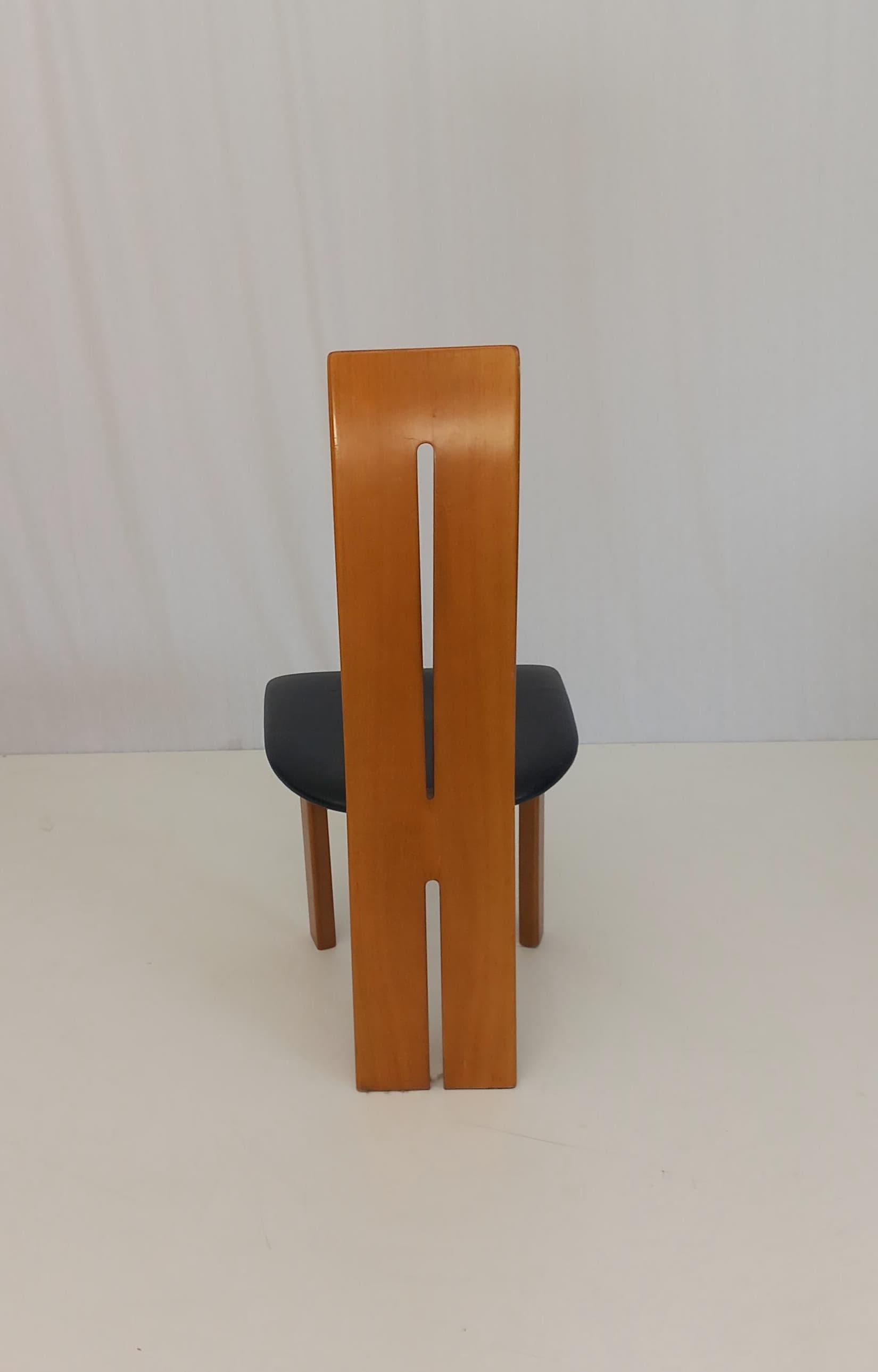 Juego de 6 sillas de Mario Marenco para Mobilgirgi, años 70 Moderno de mediados de siglo en venta