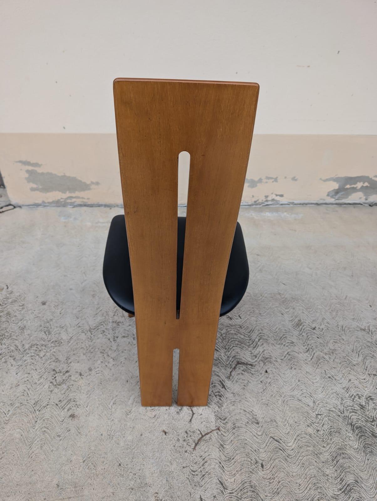 Juego de 6 sillas de Mario Marenco para Mobilgirgi, años 70 en venta 1