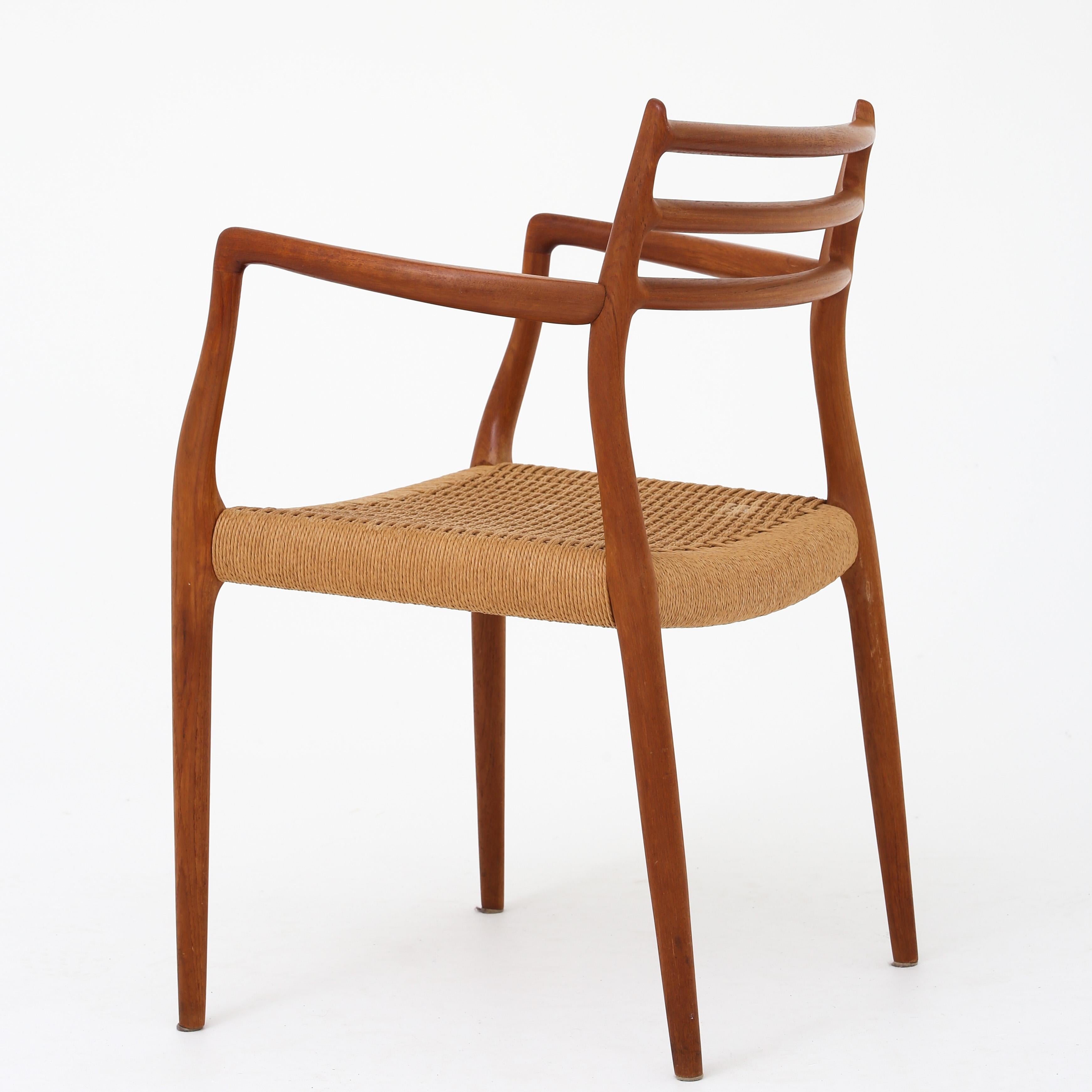 Danish Set of 6 Chairs by Niels O. Møller