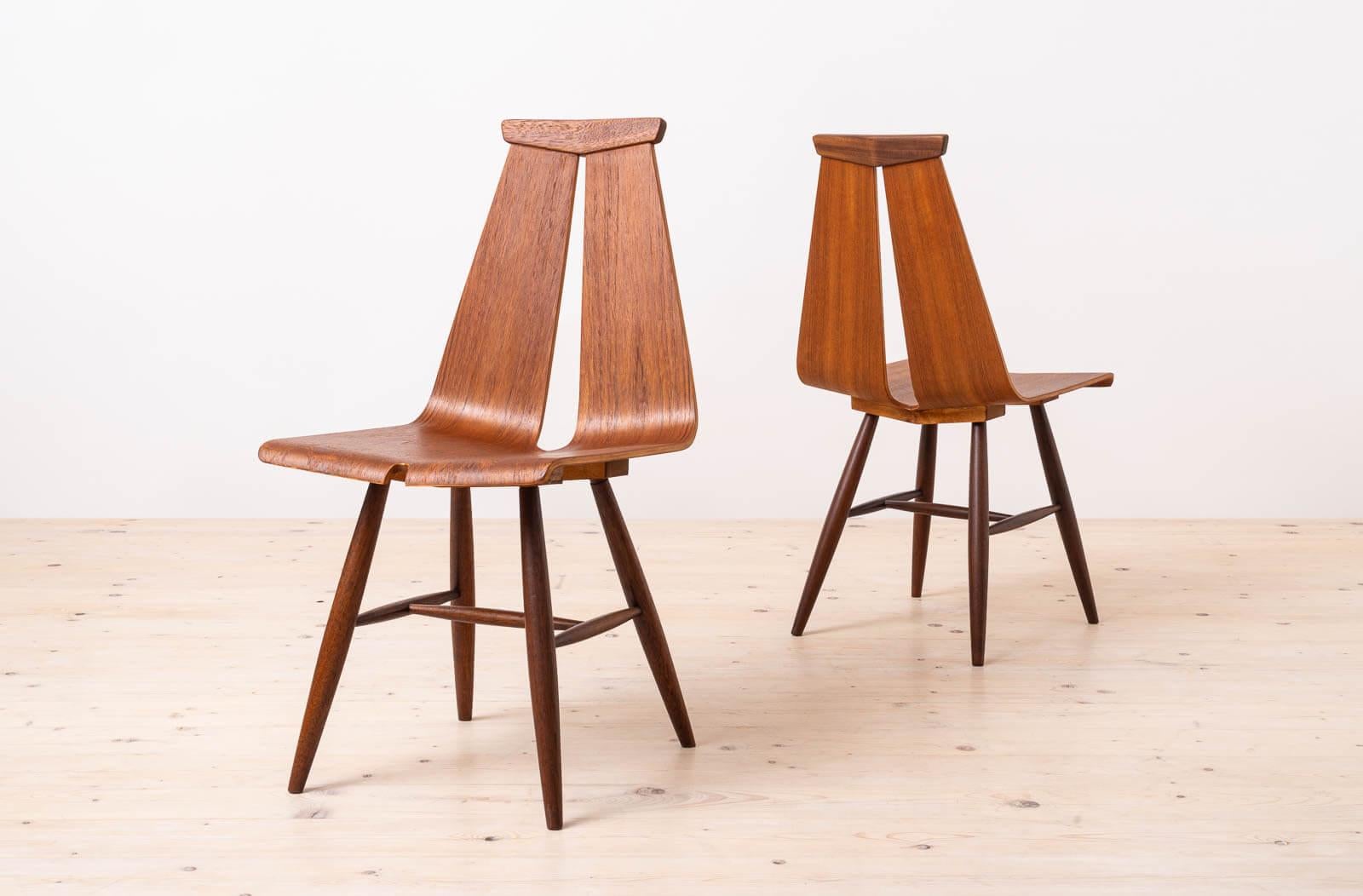Ensemble de 6 chaises par Risto Halme pour Isku, Finlande, années 1960, entièrement restaurées Bon état - En vente à Wrocław, Poland