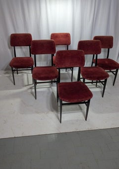 Ensemble de 6 chaises de Vittorio Dassi, années 50