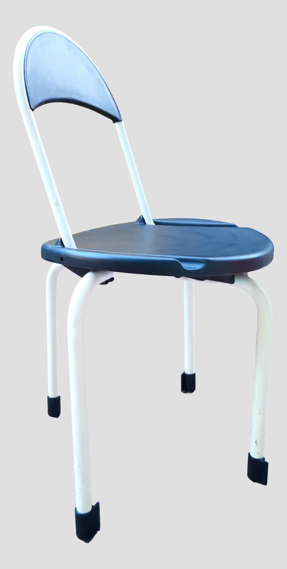 Fer Ensemble de 6 chaises Clack Modèle Design Lucci & Orlandini pour Lamm, années 70 en vente