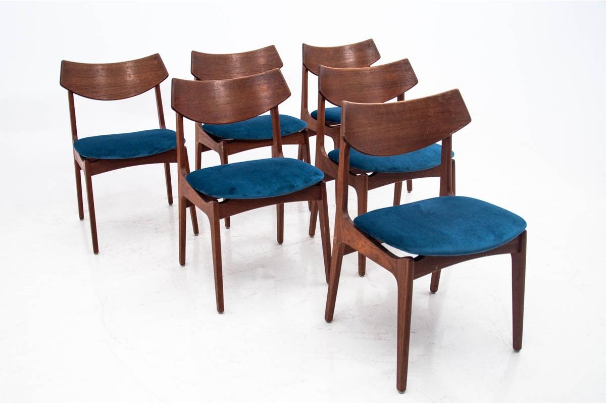 Set of 6 Chairs, Danish Design, 1960s 4