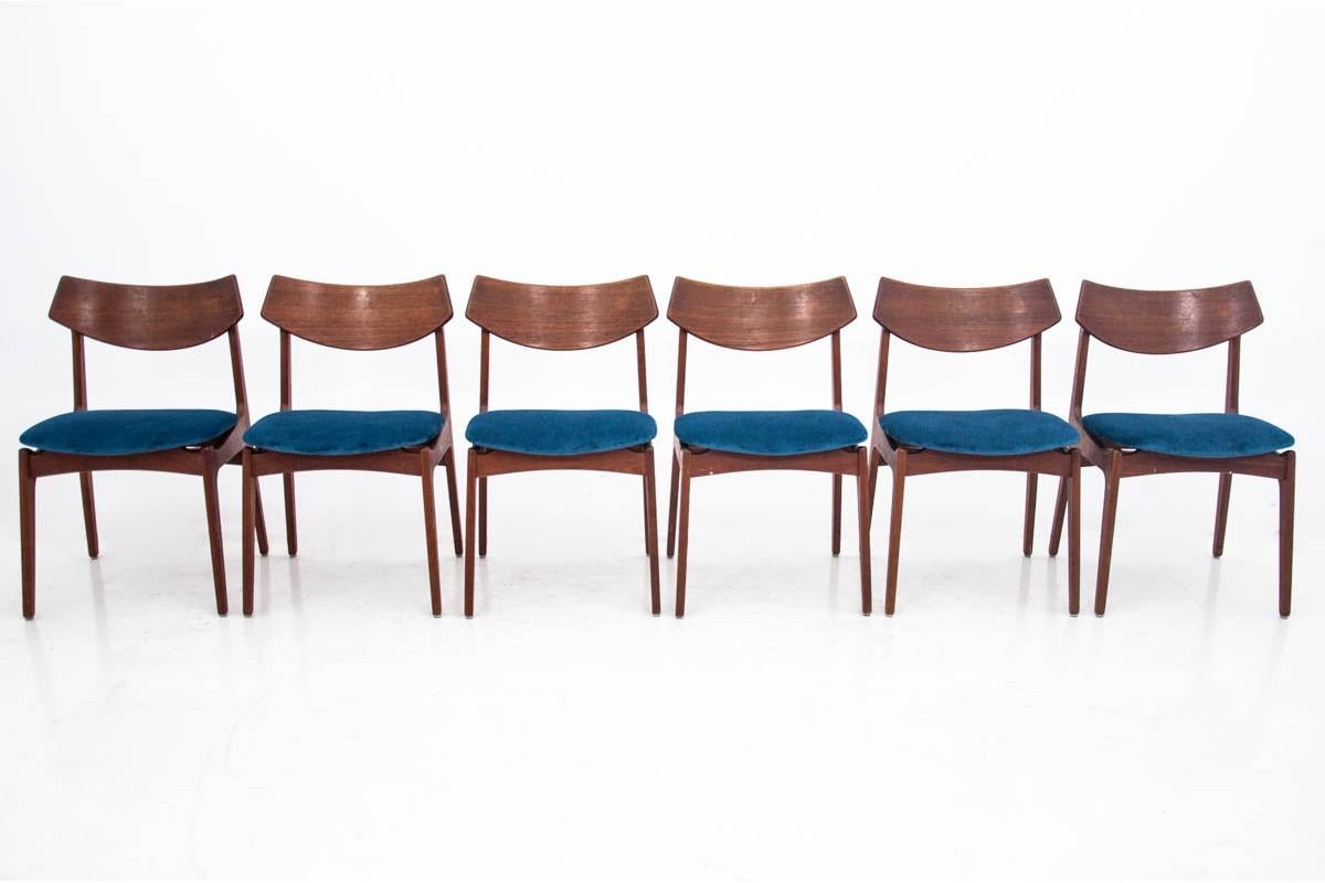 Set of 6 Chairs, Danish Design, 1960s 2