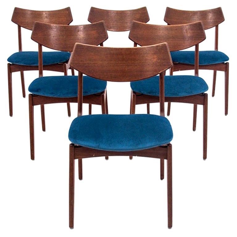 Set of 6 Chairs, Danish Design, 1960s