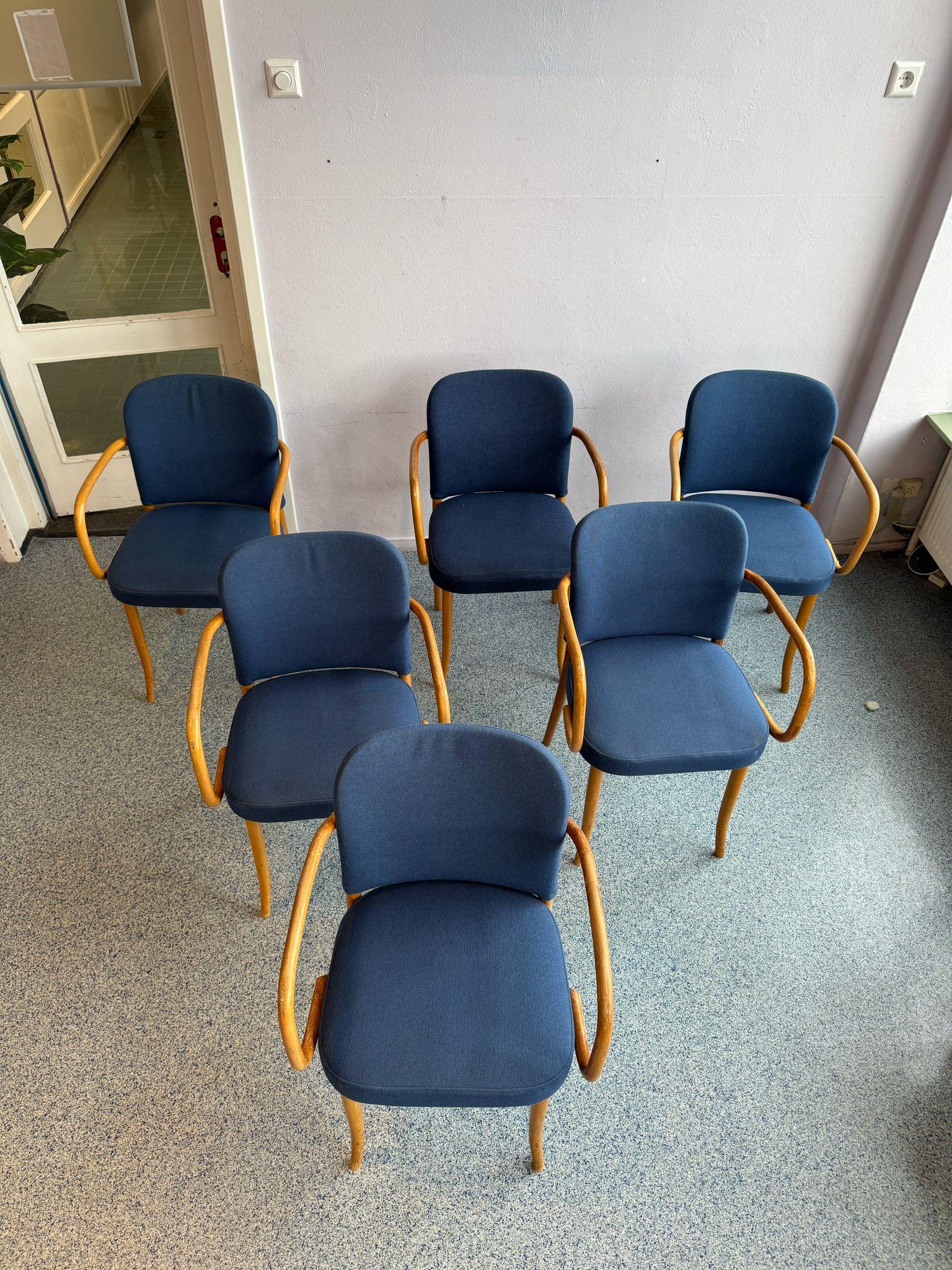 Ensemble de 6 chaises conçues par Josef Hoffman pour Thonet en vente 4