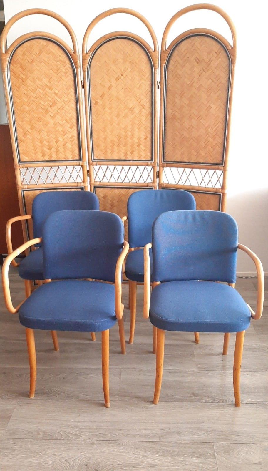Satz von 6 Stühlen, entworfen von Josef Hoffman für Thonet (Tschechisch) im Angebot