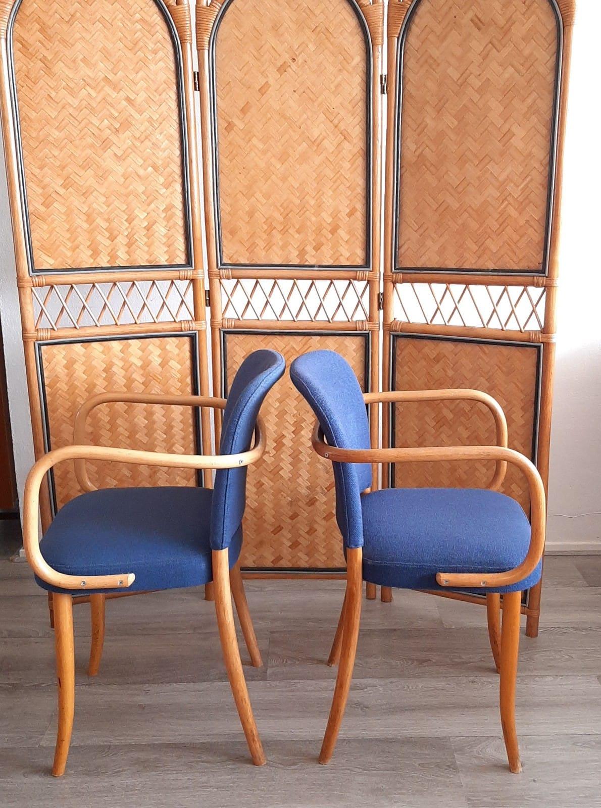 Satz von 6 Stühlen, entworfen von Josef Hoffman für Thonet (Mitte des 20. Jahrhunderts) im Angebot