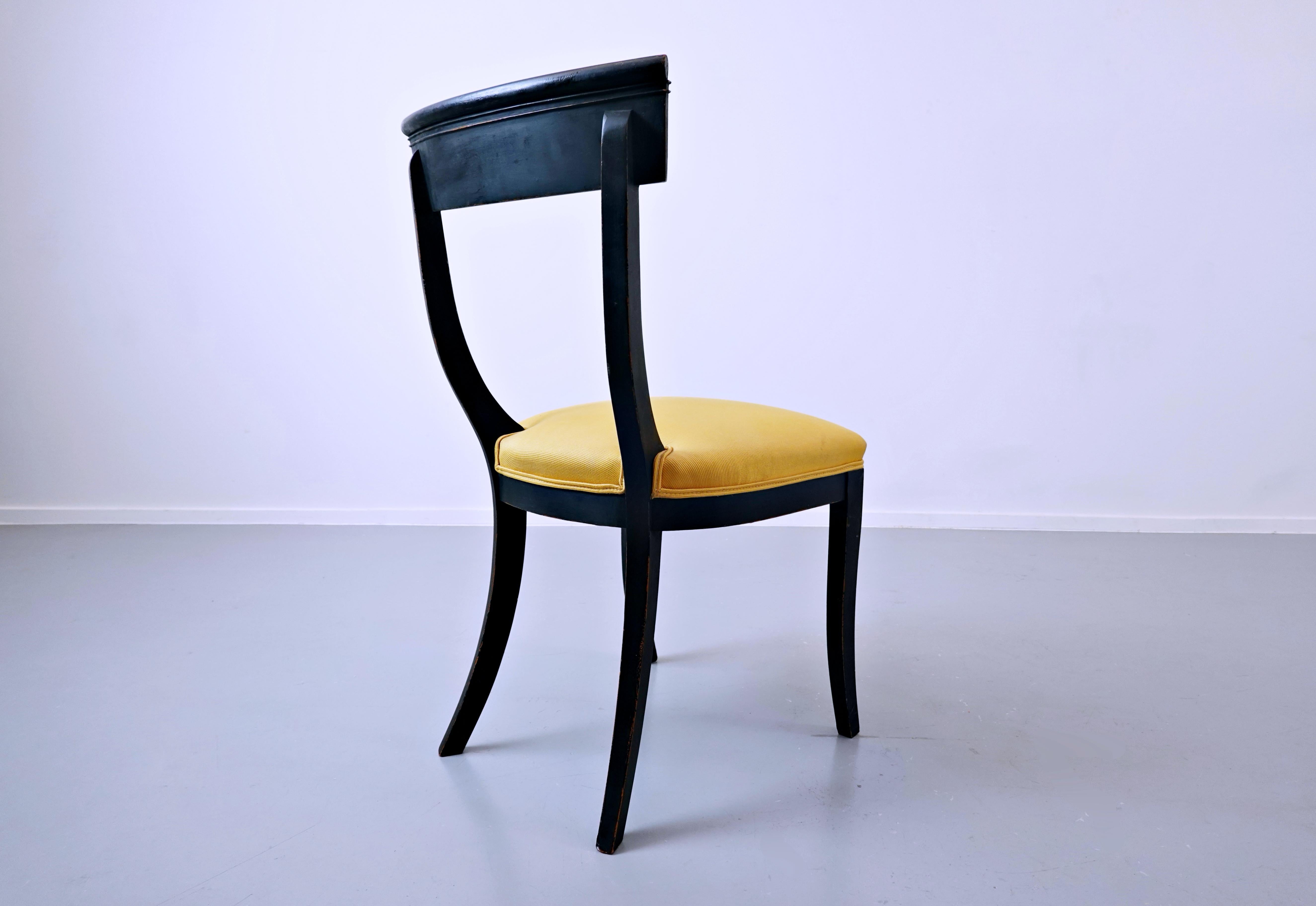 Ensemble de 6 chaises, style Empire, Belgique en vente 1