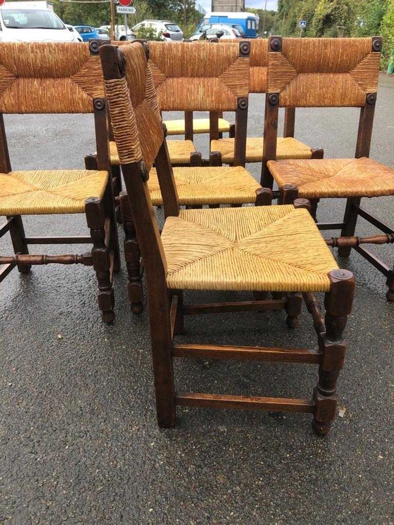 Oak and straw chairs in good conditioning needs some restoration