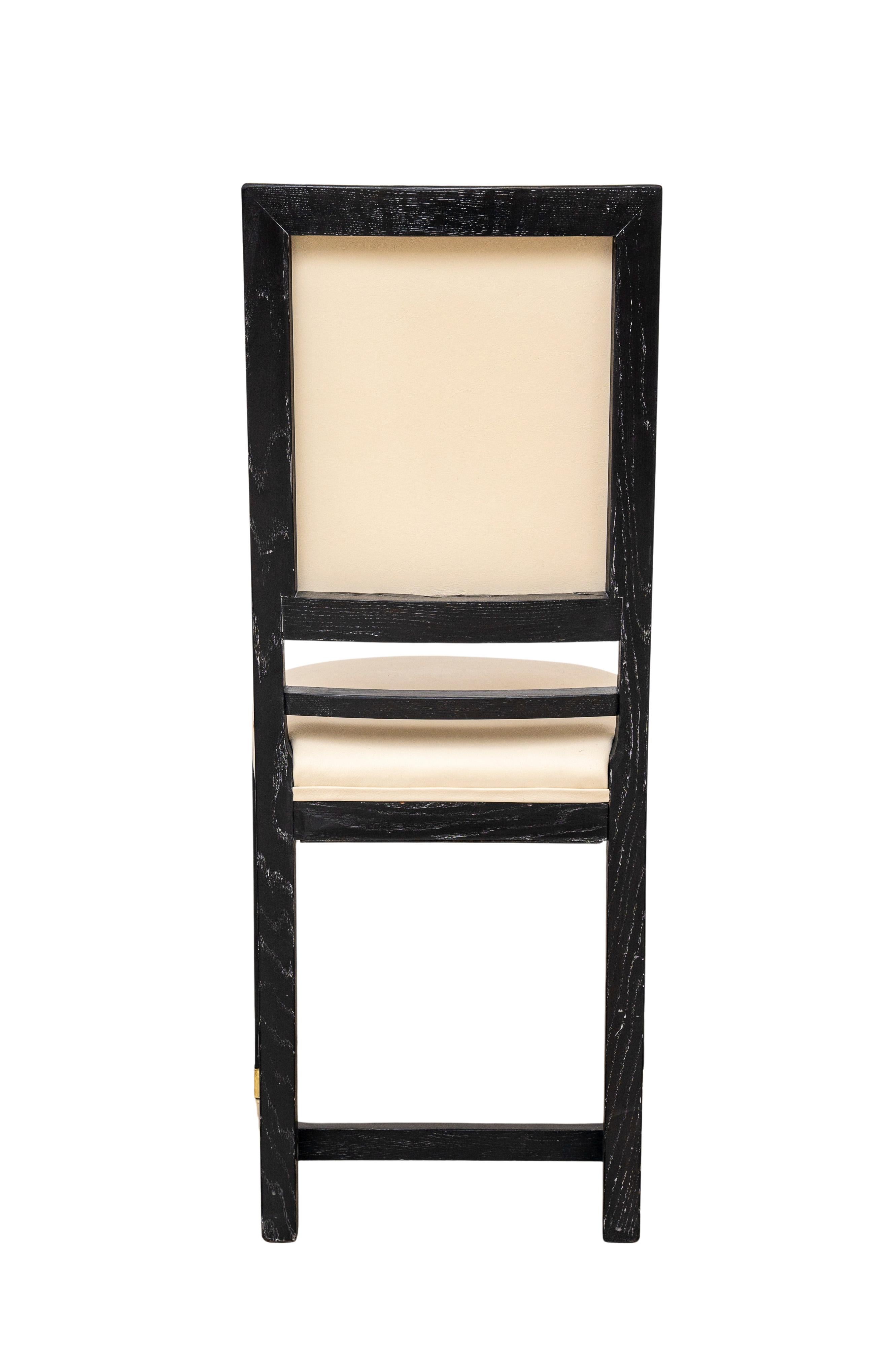 Martelé Ensemble de 6 chaises Fritz Nagel Adolf Nagel Schule école de Josef Hoffmann vers 1910 en vente