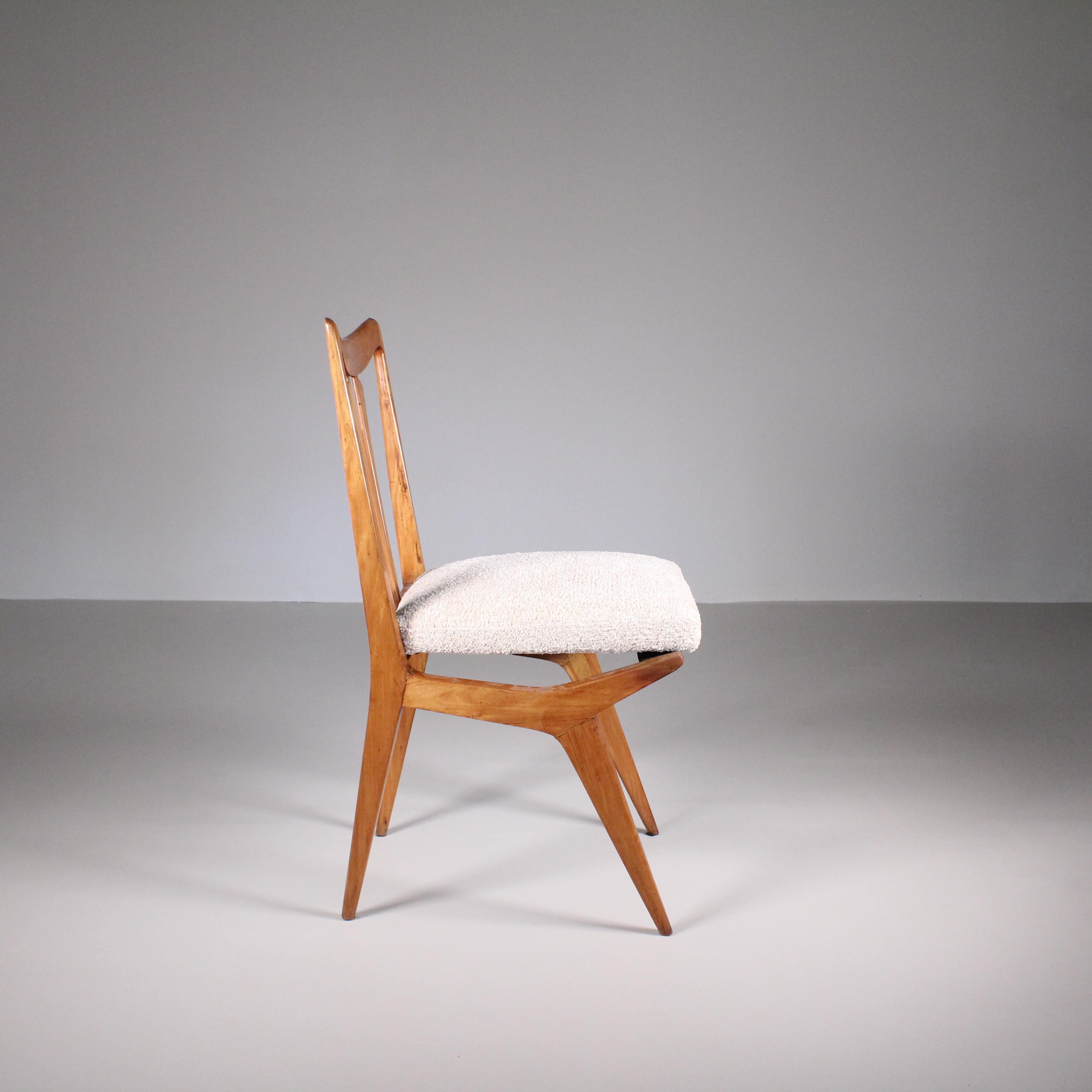 Mid-Century moderno Set di 6 sedie, Giuseppe Scapinelli in vendita
