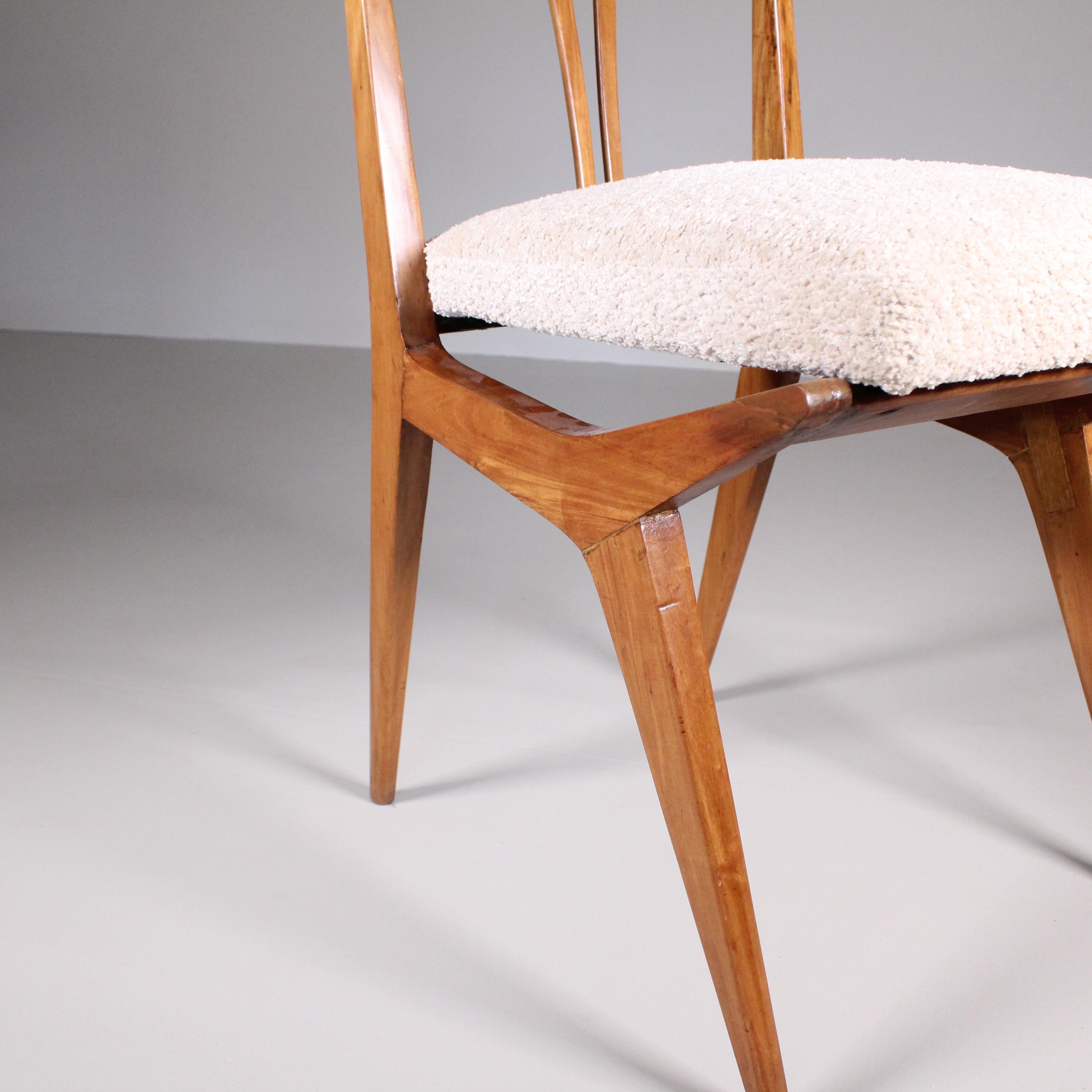 Legno Set di 6 sedie, Giuseppe Scapinelli in vendita