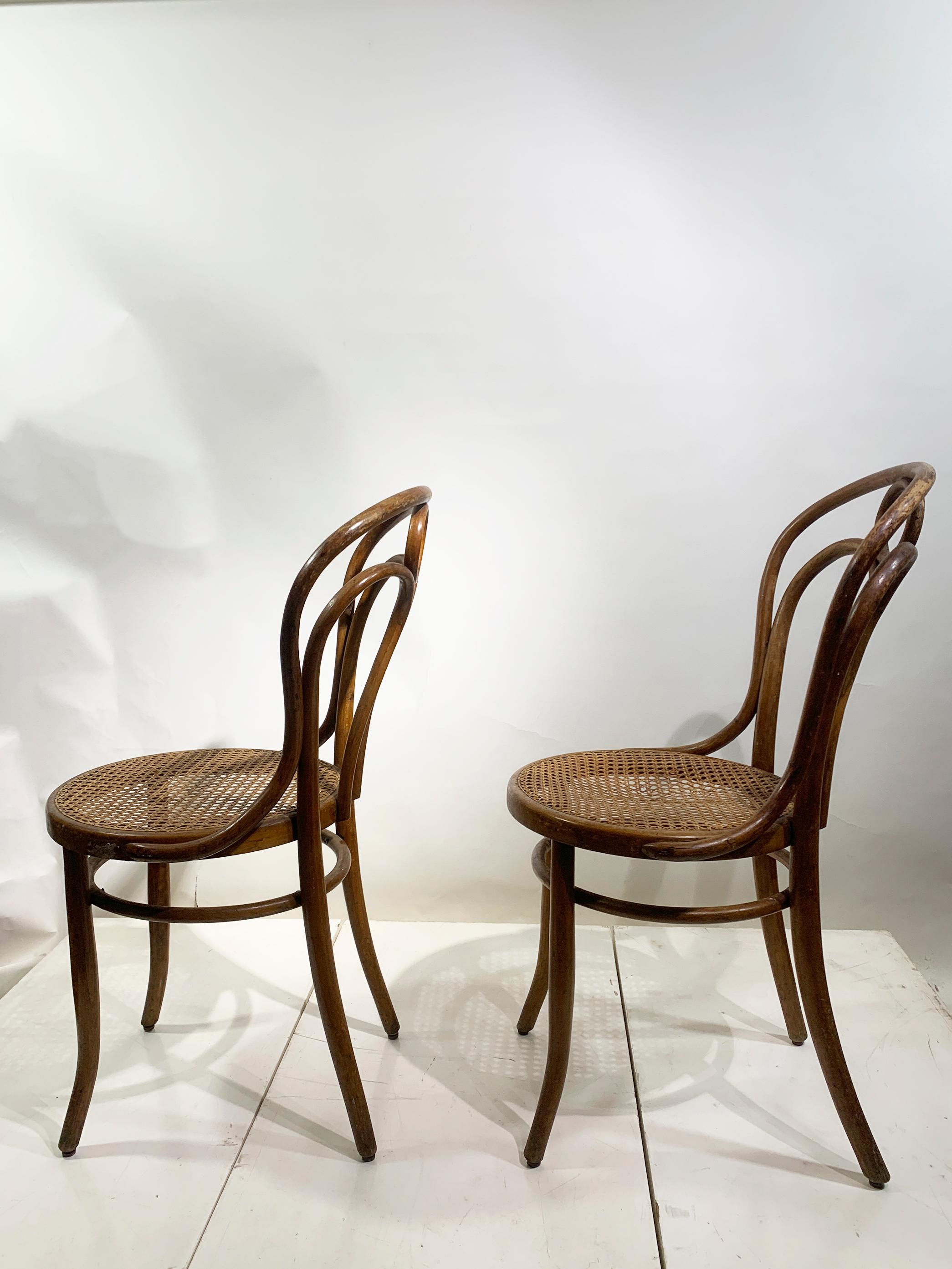 Juego de 6 Sillas de madera curvada de Josef Hoffmann para Mundus Viena Austria, 1900 en venta 4