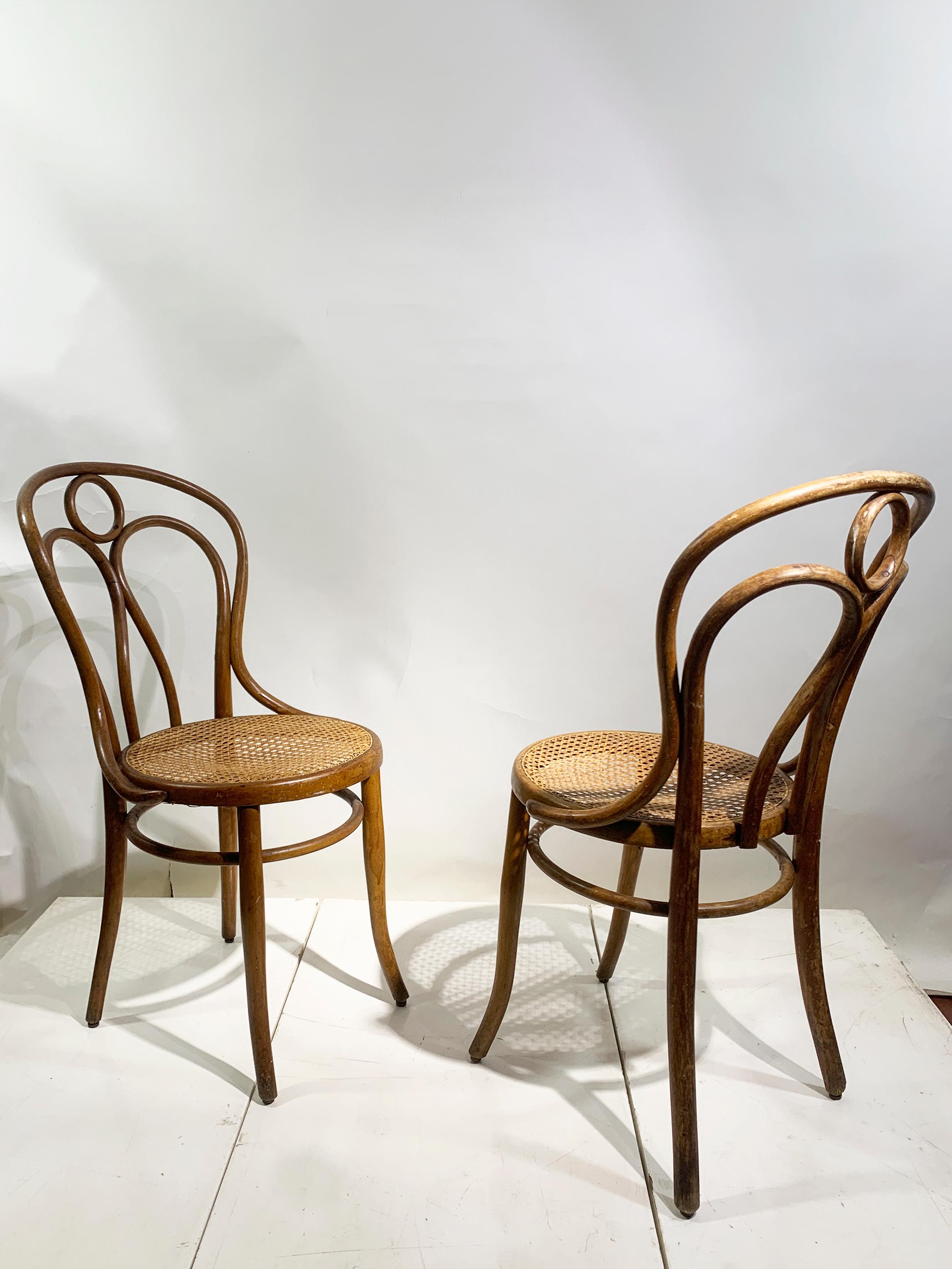 Juego de 6 Sillas de madera curvada de Josef Hoffmann para Mundus Viena Austria, 1900 en venta 5