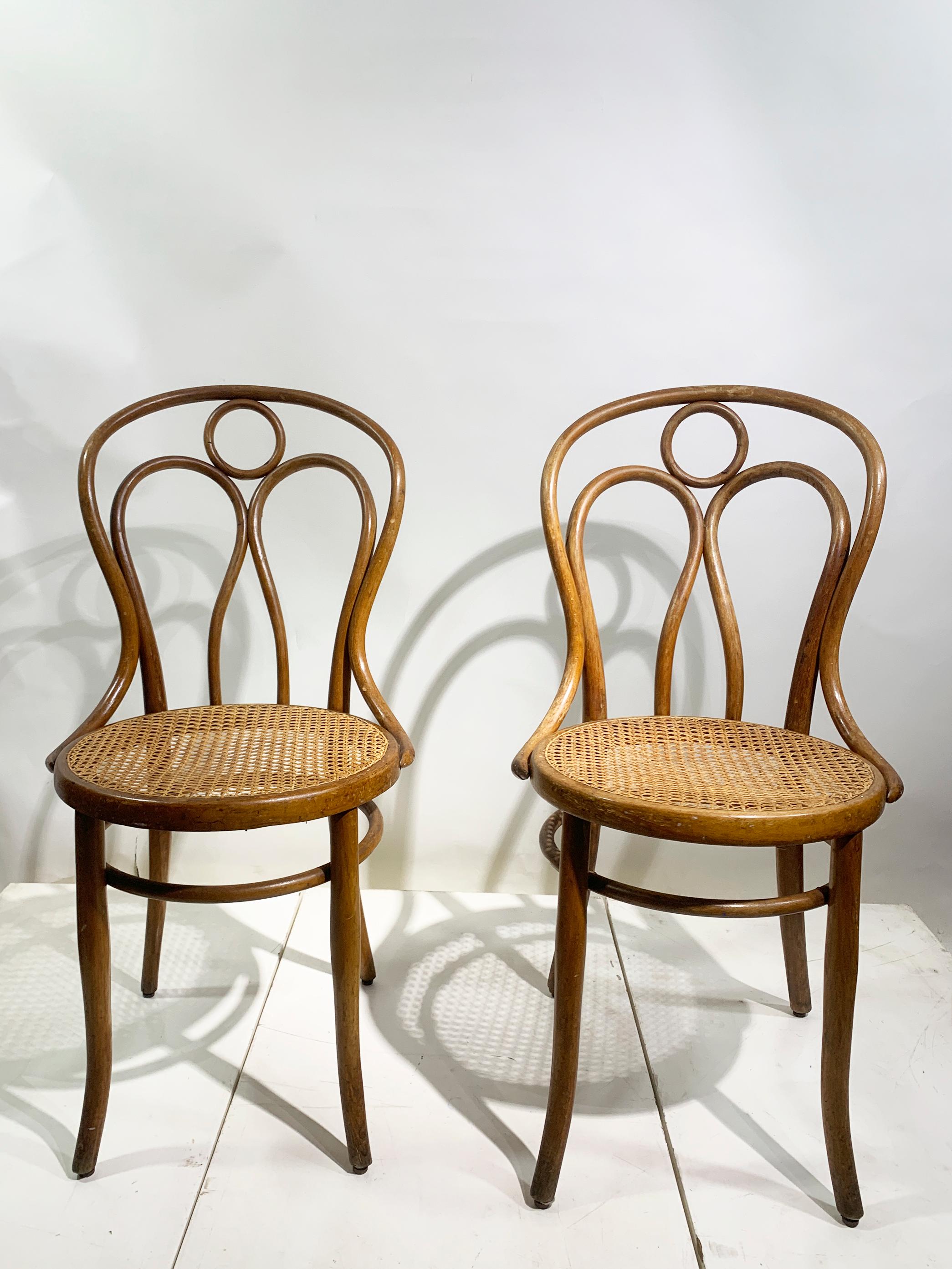 Juego de 6 Sillas de madera curvada de Josef Hoffmann para Mundus Viena Austria, 1900 en venta 6