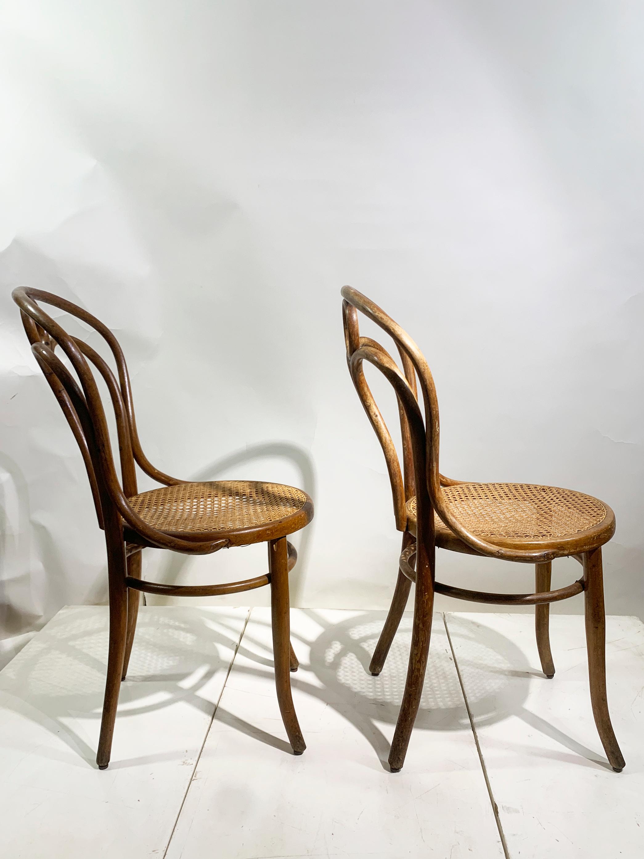 Juego de 6 Sillas de madera curvada de Josef Hoffmann para Mundus Viena Austria, 1900 en venta 7