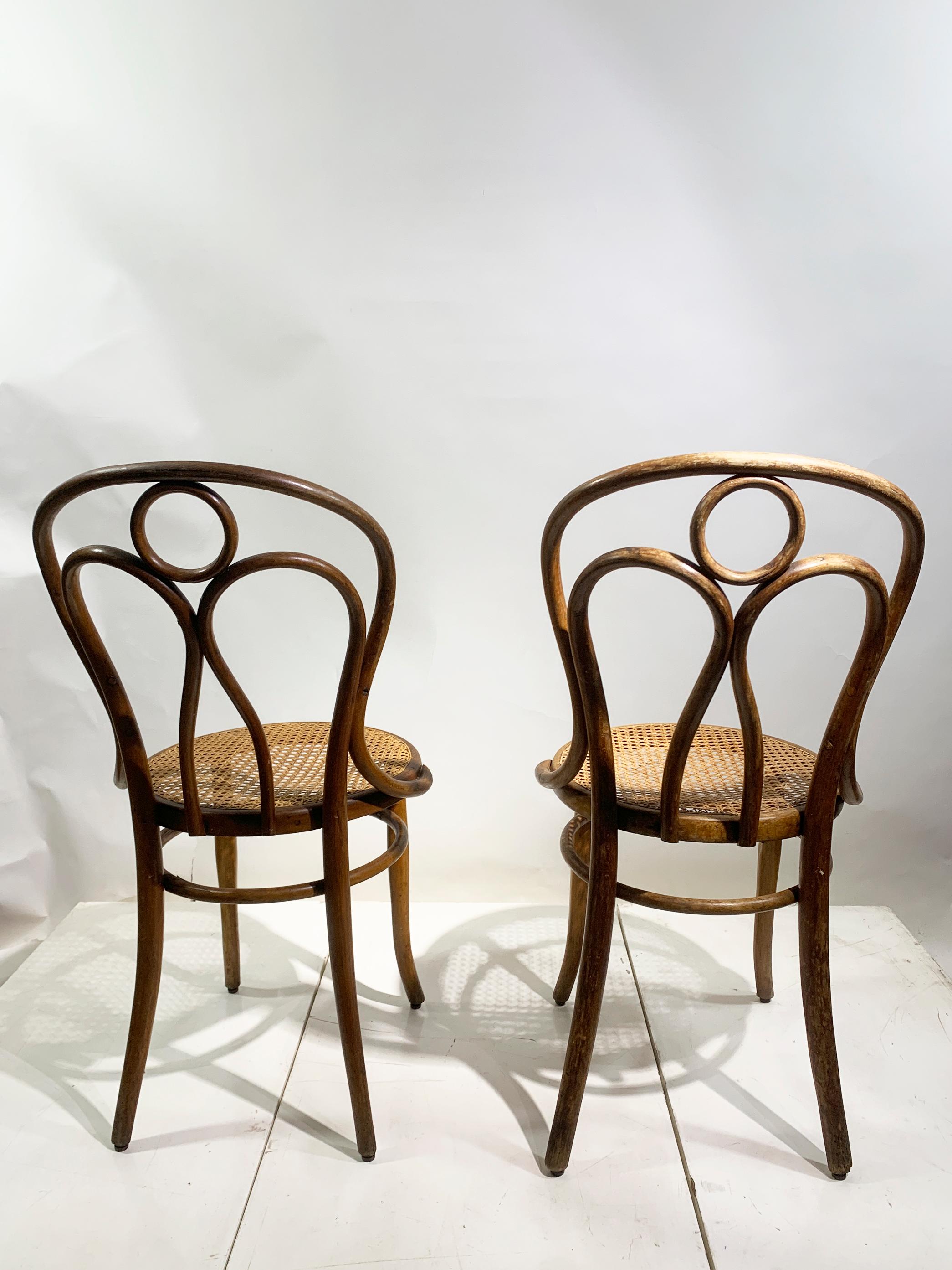 Juego de 6 Sillas de madera curvada de Josef Hoffmann para Mundus Viena Austria, 1900 en venta 8