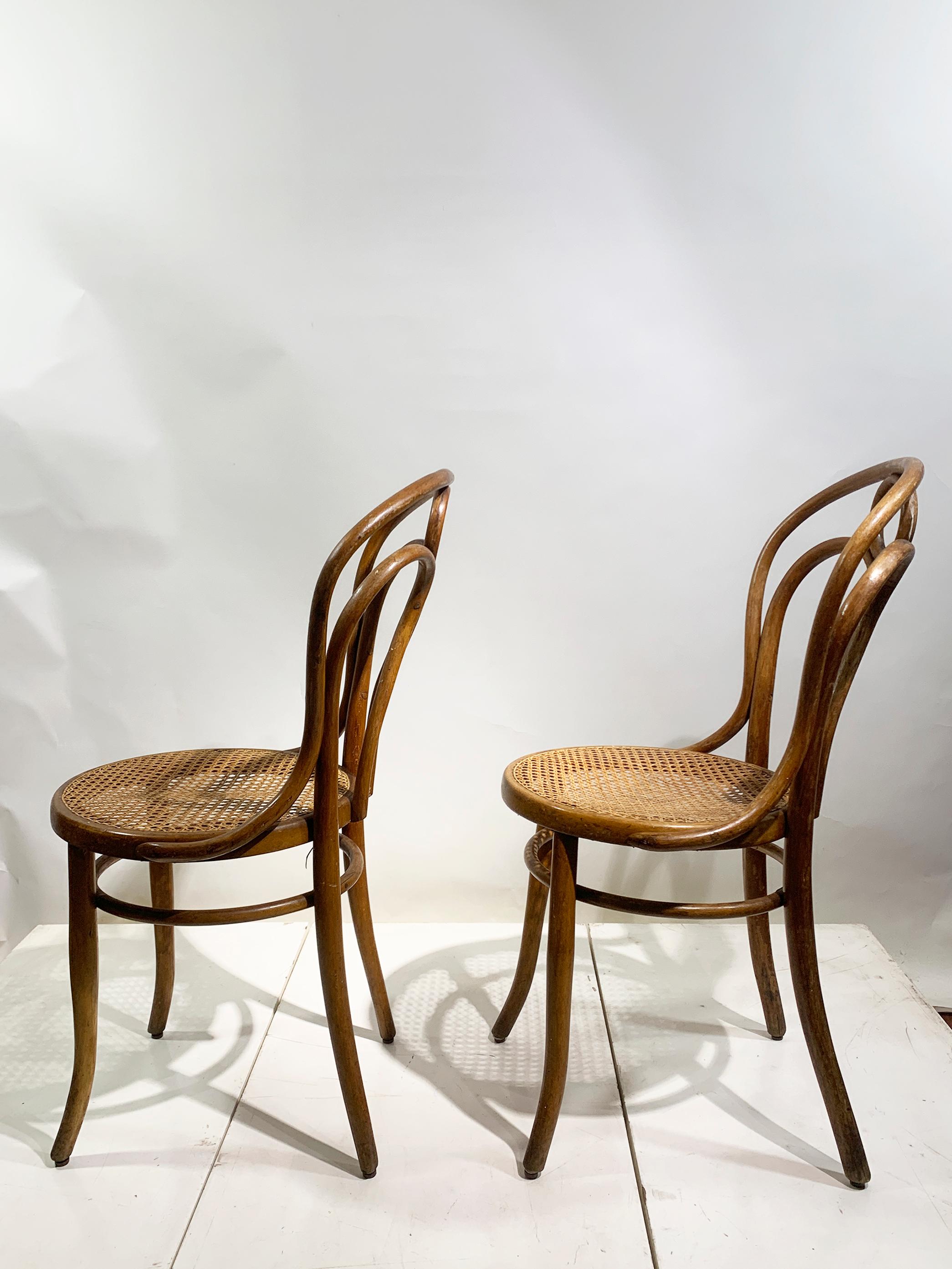 Juego de 6 Sillas de madera curvada de Josef Hoffmann para Mundus Viena Austria, 1900 en venta 9