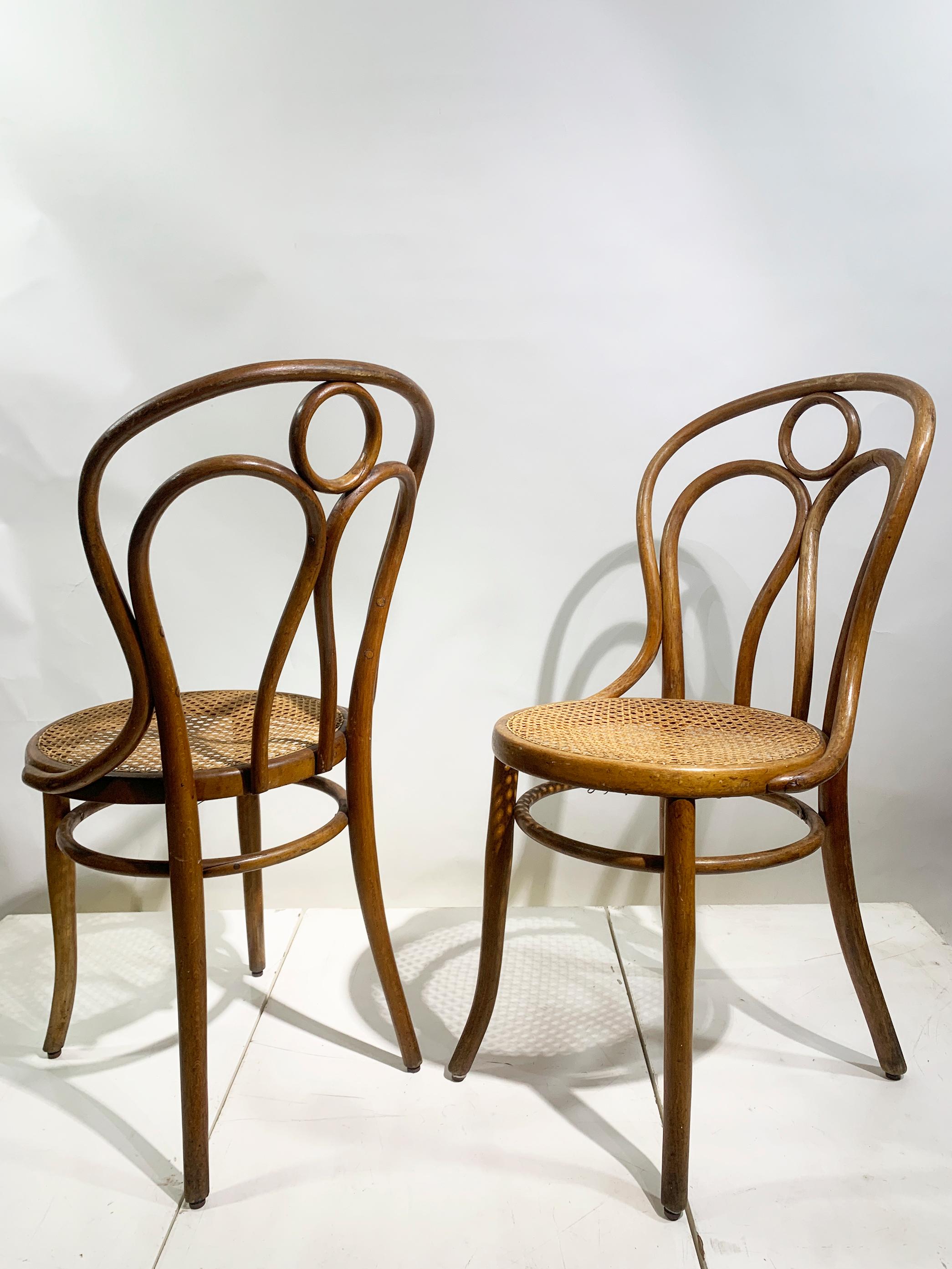 Juego de 6 Sillas de madera curvada de Josef Hoffmann para Mundus Viena Austria, 1900 en venta 10