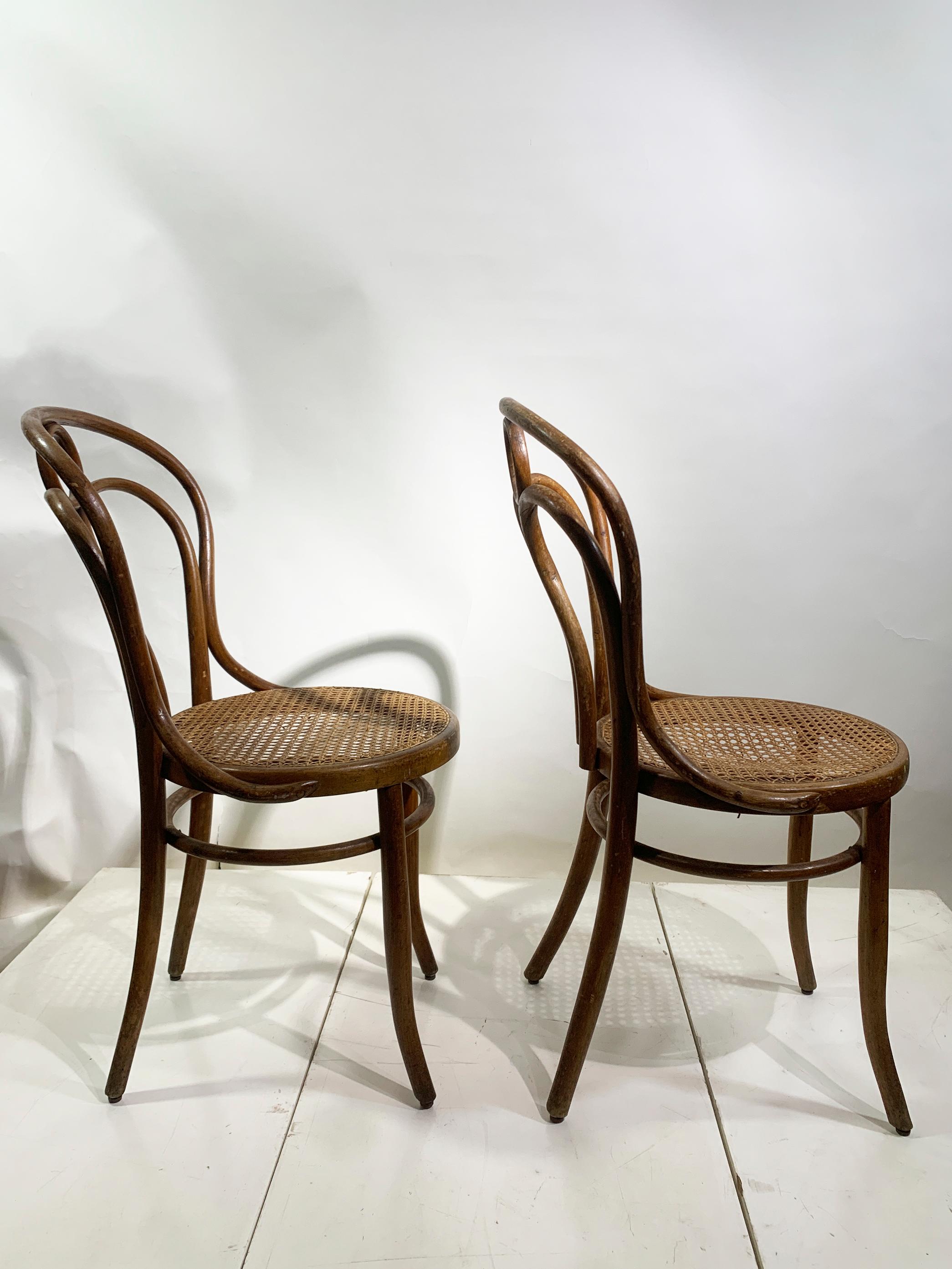 Juego de 6 Sillas de madera curvada de Josef Hoffmann para Mundus Viena Austria, 1900 en venta 2
