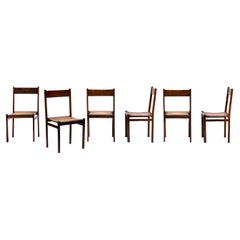Set di 6 sedie in Wood brasiliano di Joaquim Tenreiro