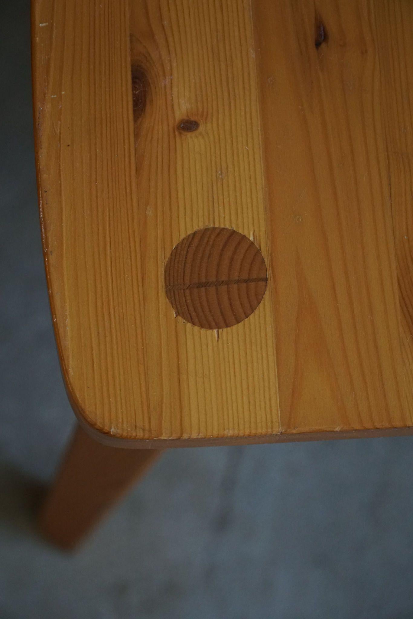 Set of 6 Chairs in Pine, by a Swedish Cabinetmaker, Scandinavian Modern, 1960s For Sale 6