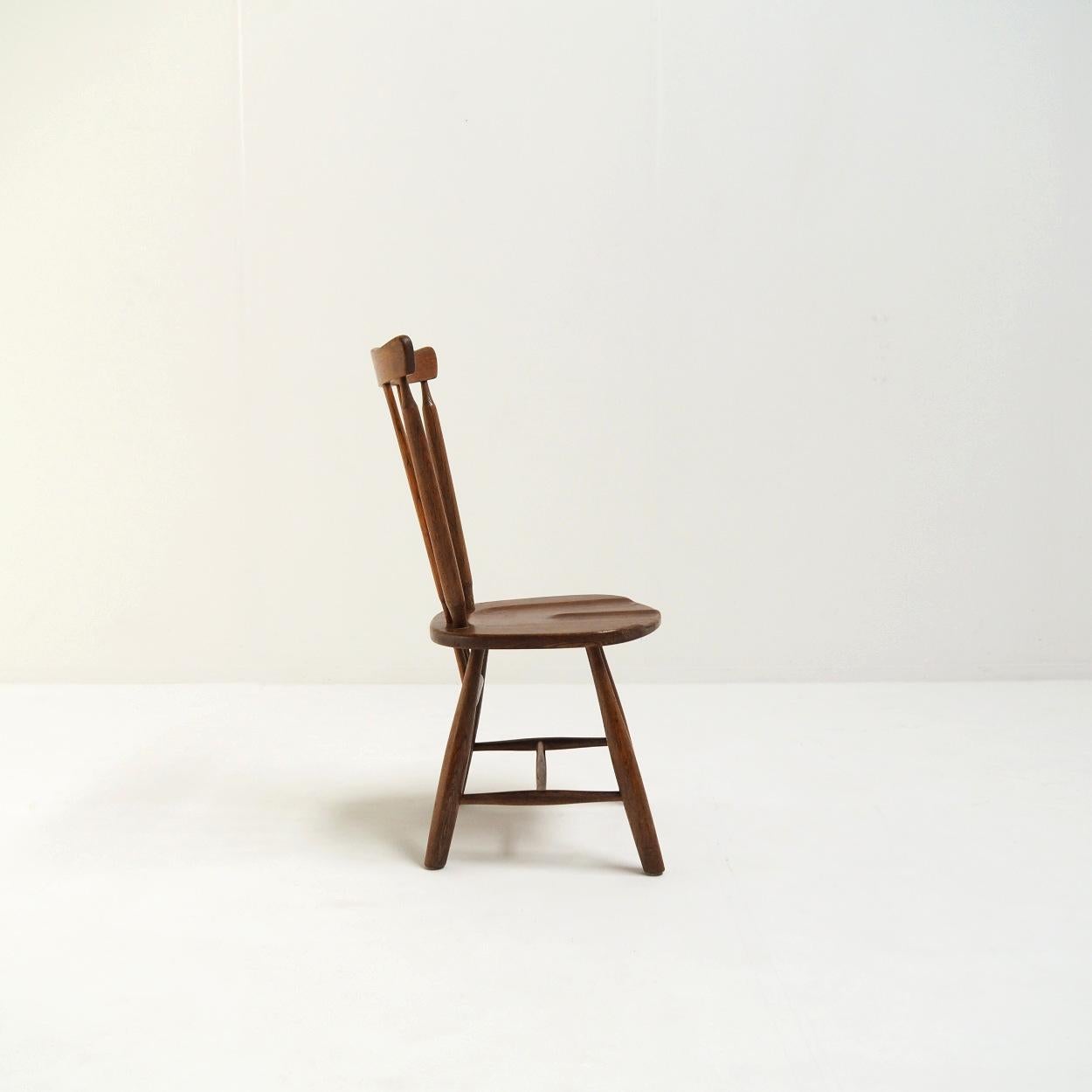 Ensemble de 6 chaises de style brutaliste Japandi Bon état - En vente à Beerse, VAN