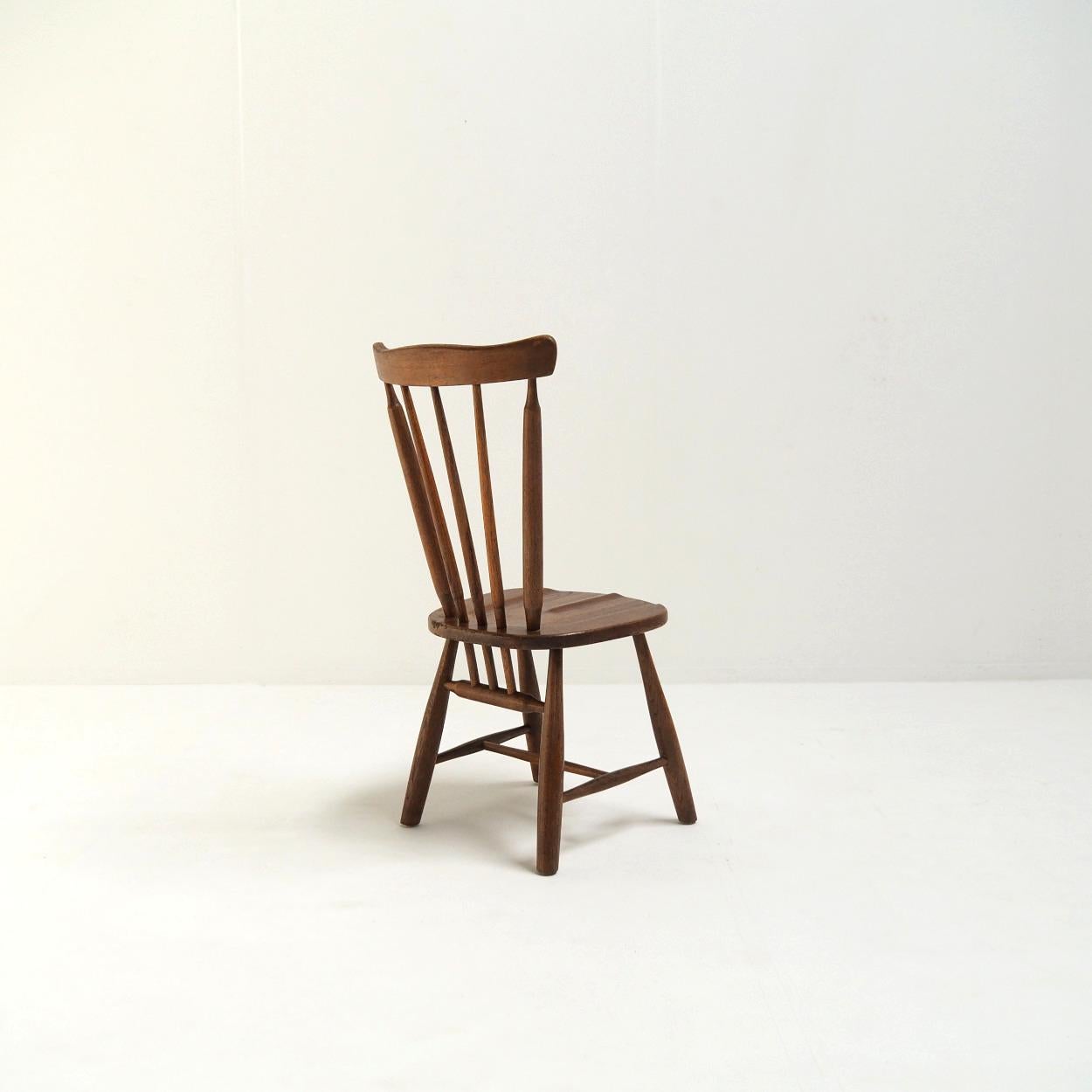 Fin du 20e siècle Ensemble de 6 chaises de style brutaliste Japandi en vente