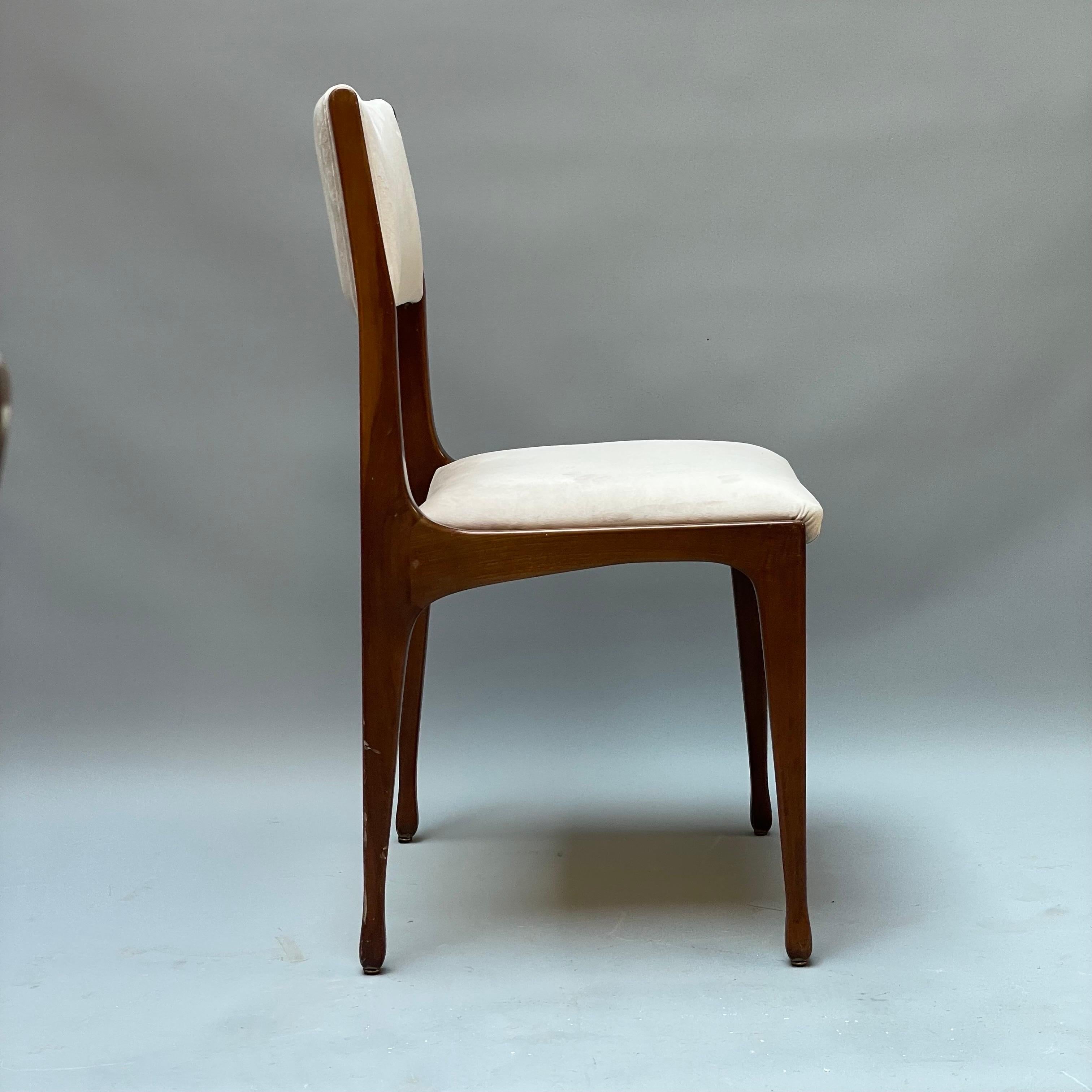 Mid-20th Century Set of 6 Chairs Mod. 693, Design by Carlo de Carli
