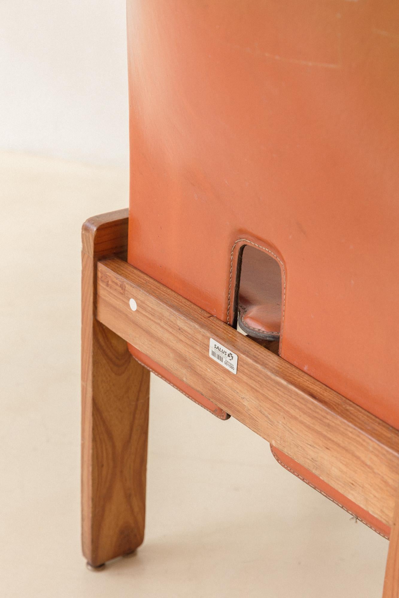 Ensemble de 6 chaises modèle 925 2, Afra & Tobia Scarpa, 1966, design du milieu du siècle dernier en vente 6