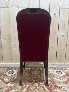 Set of 6 chairs Napoleon III period in mahogany