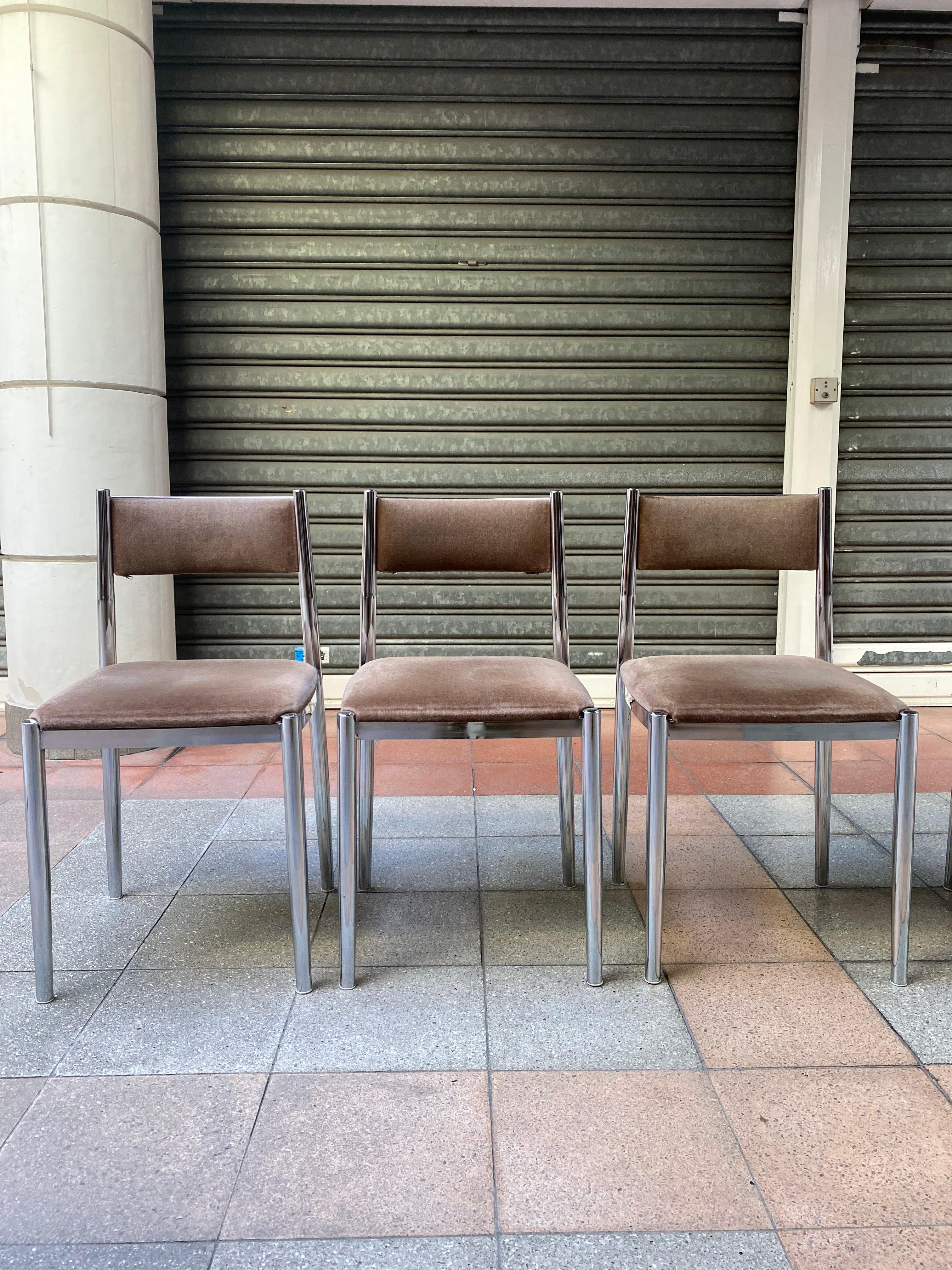 Set of 6 Chairs, Nova Lux, Circa 1970 In Good Condition In Saint ouen, FR