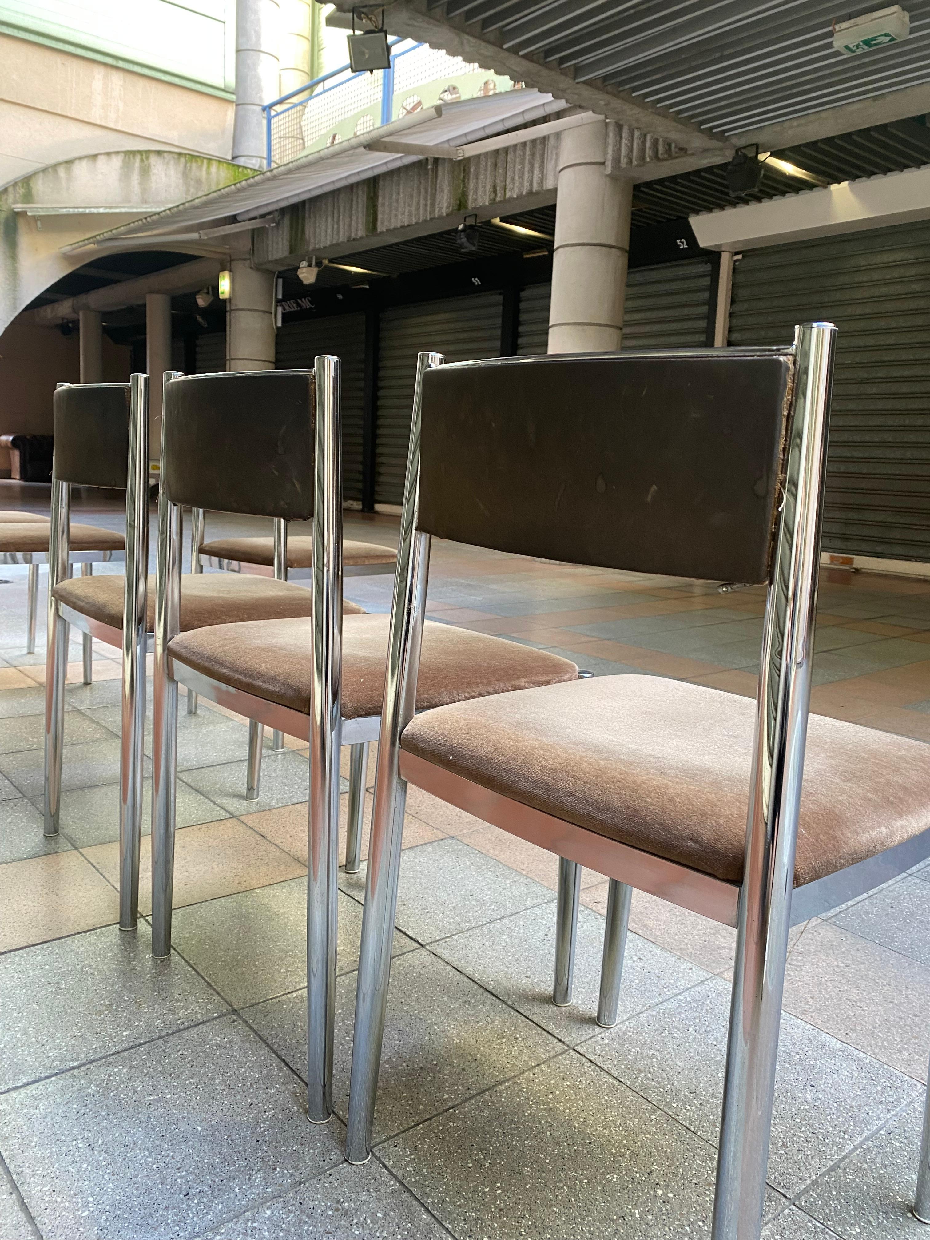 Set of 6 Chairs, Nova Lux, Circa 1970 3