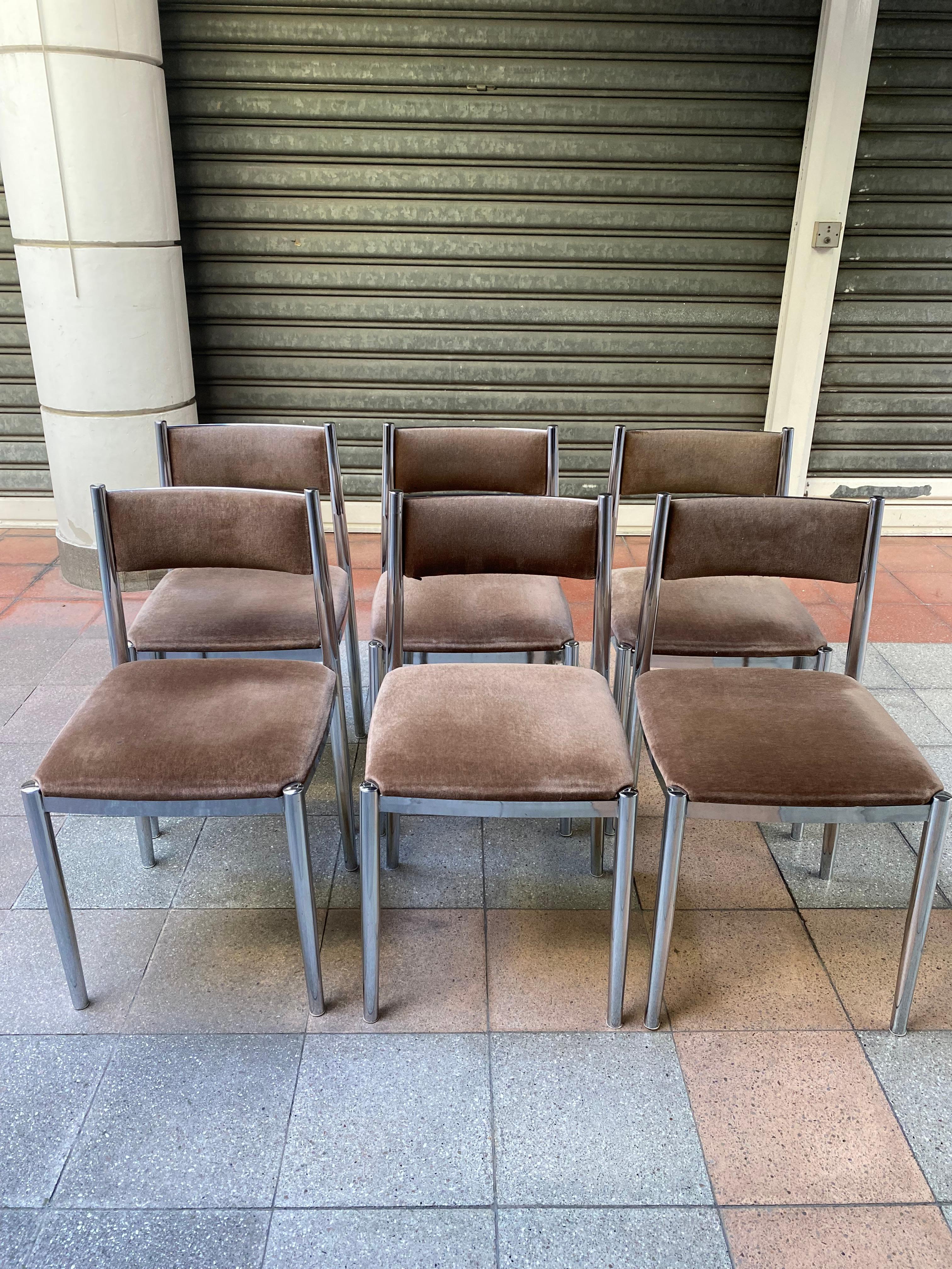 Set of 6 Chairs, Nova Lux, Circa 1970 4