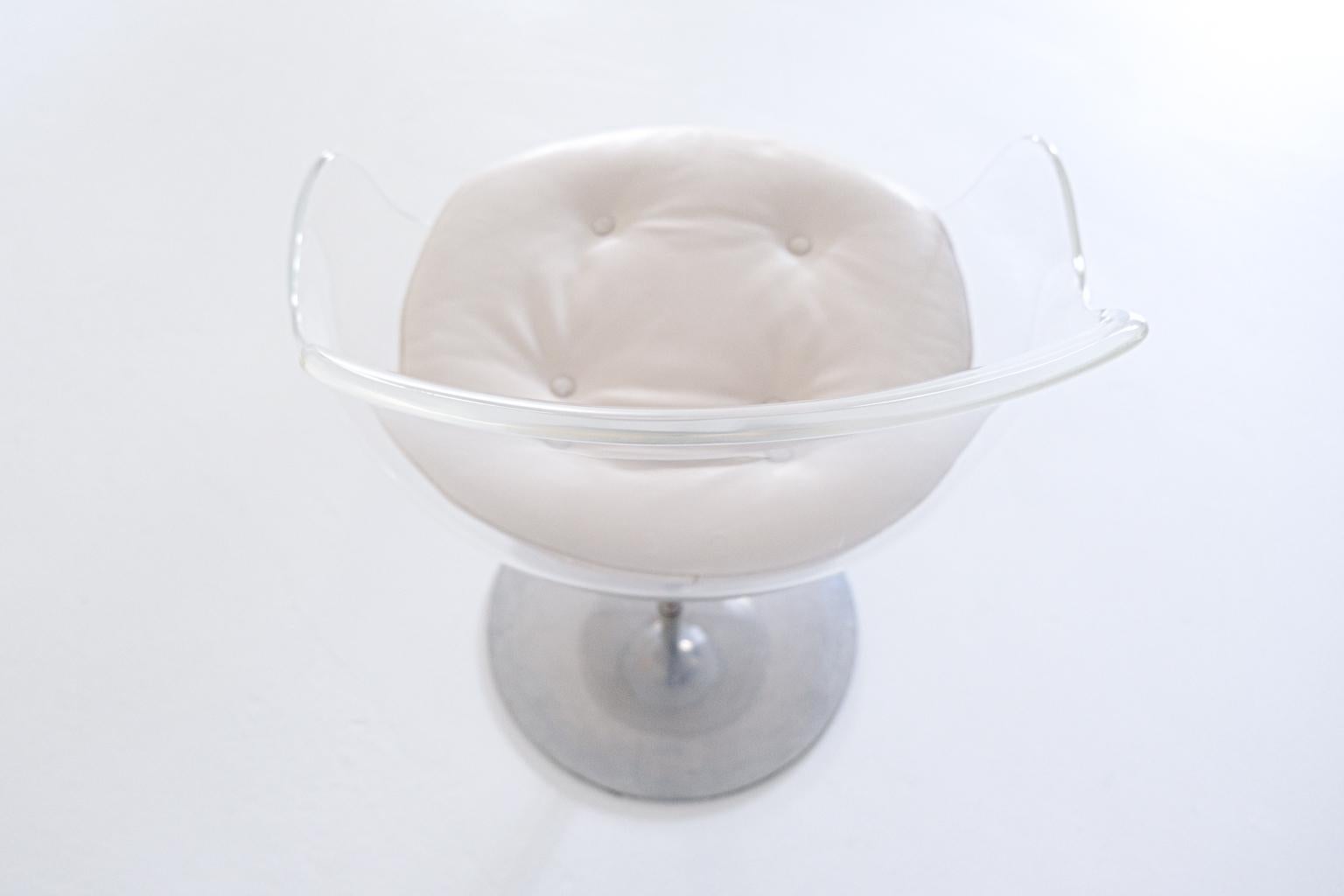 Set of 6 Champagne Chairs by Estelle & Erwine Laverne For Sale 5