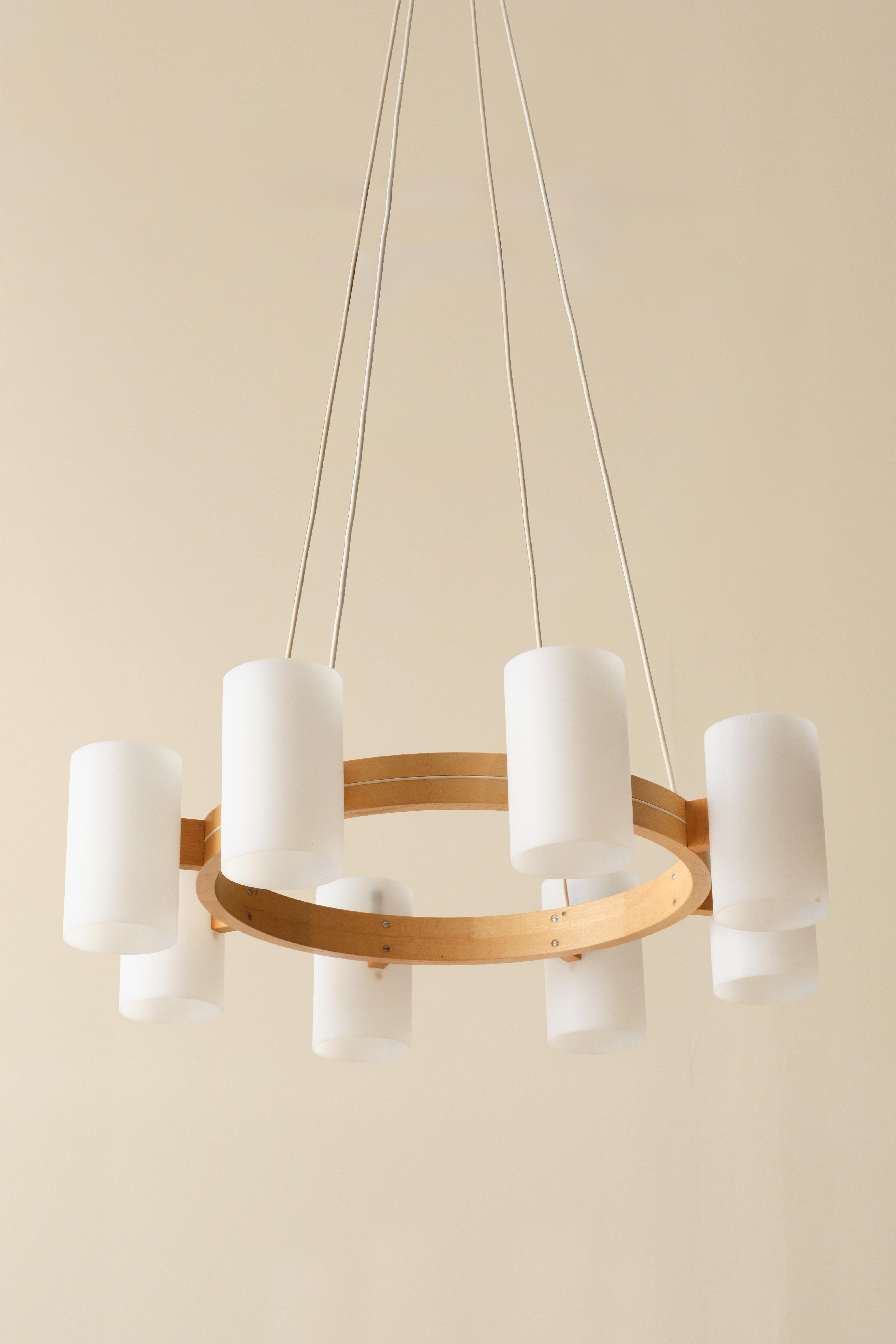 Juego de 6 lámparas de Uno & Östen Kristiansson para Luxus, años 60 Sueco en venta