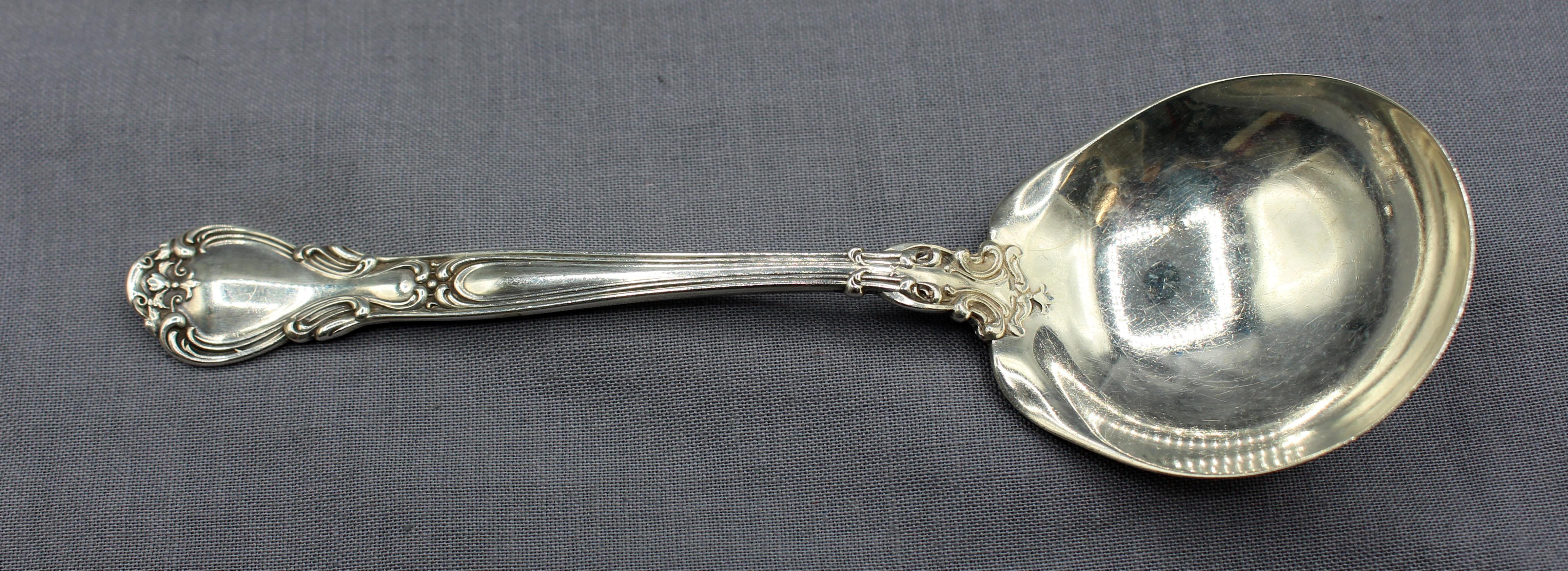 American Set of 6 Chantilly Sterling Silver Boullion Spoons by Gorham