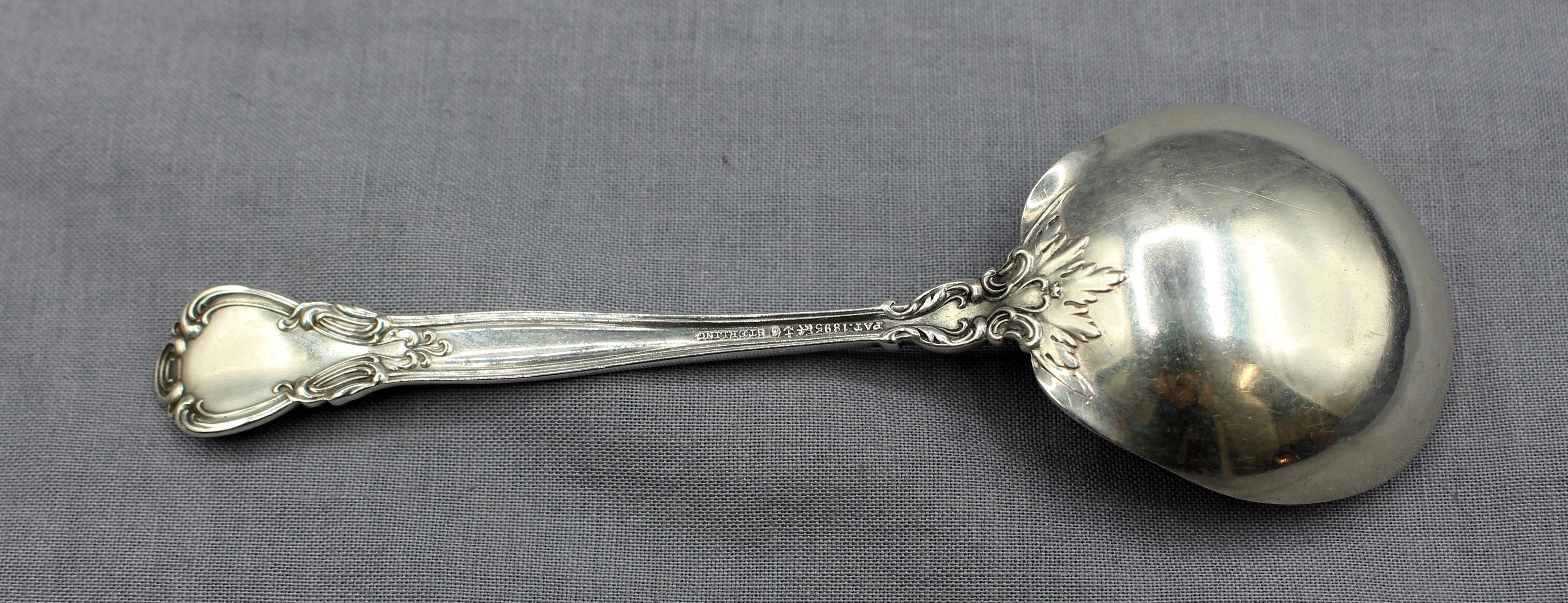 Set of 6 Chantilly Sterling Silver Boullion Spoons by Gorham In Good Condition In Chapel Hill, NC